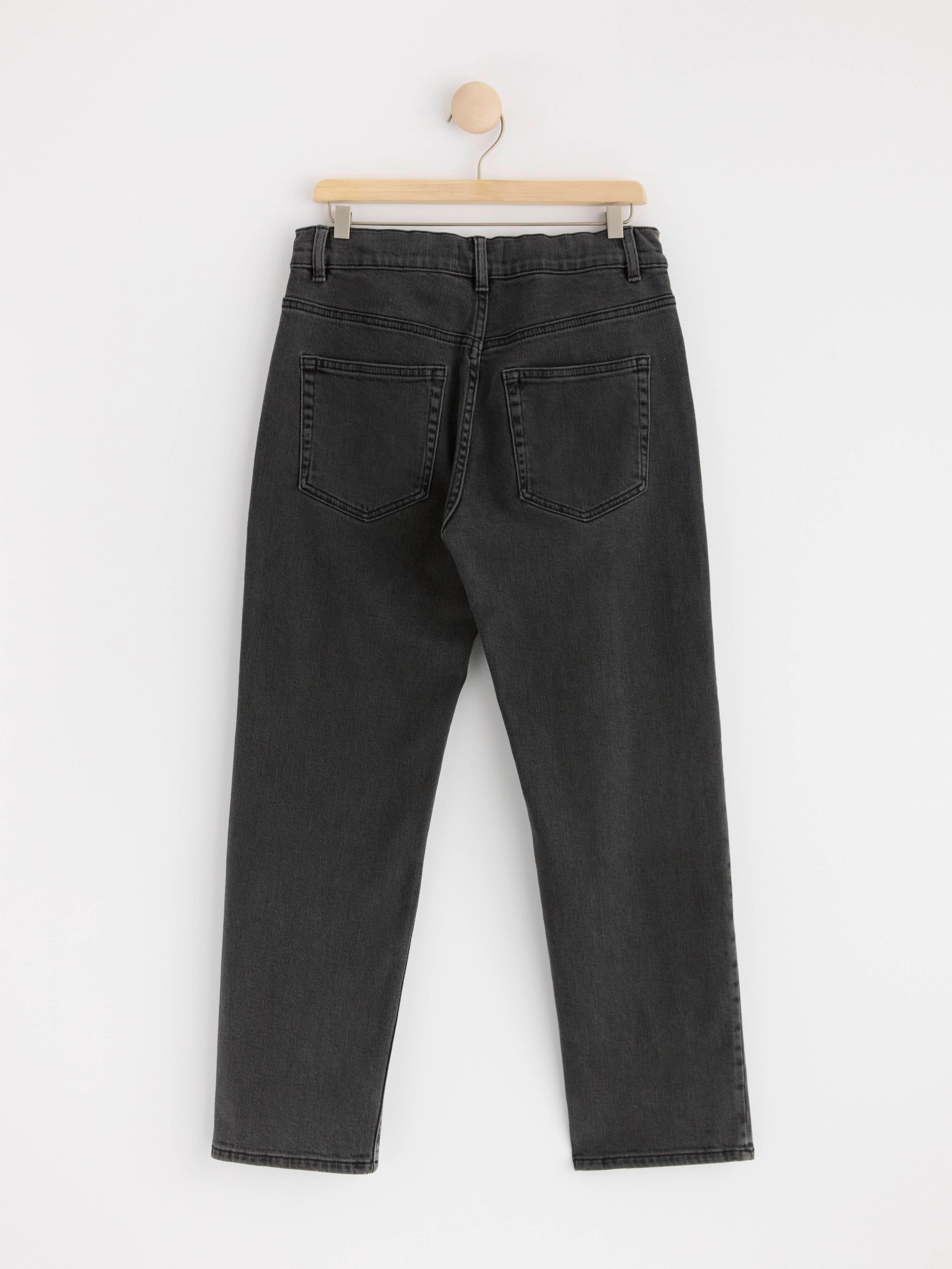 VILGOT Wide straight leg regular waist Black