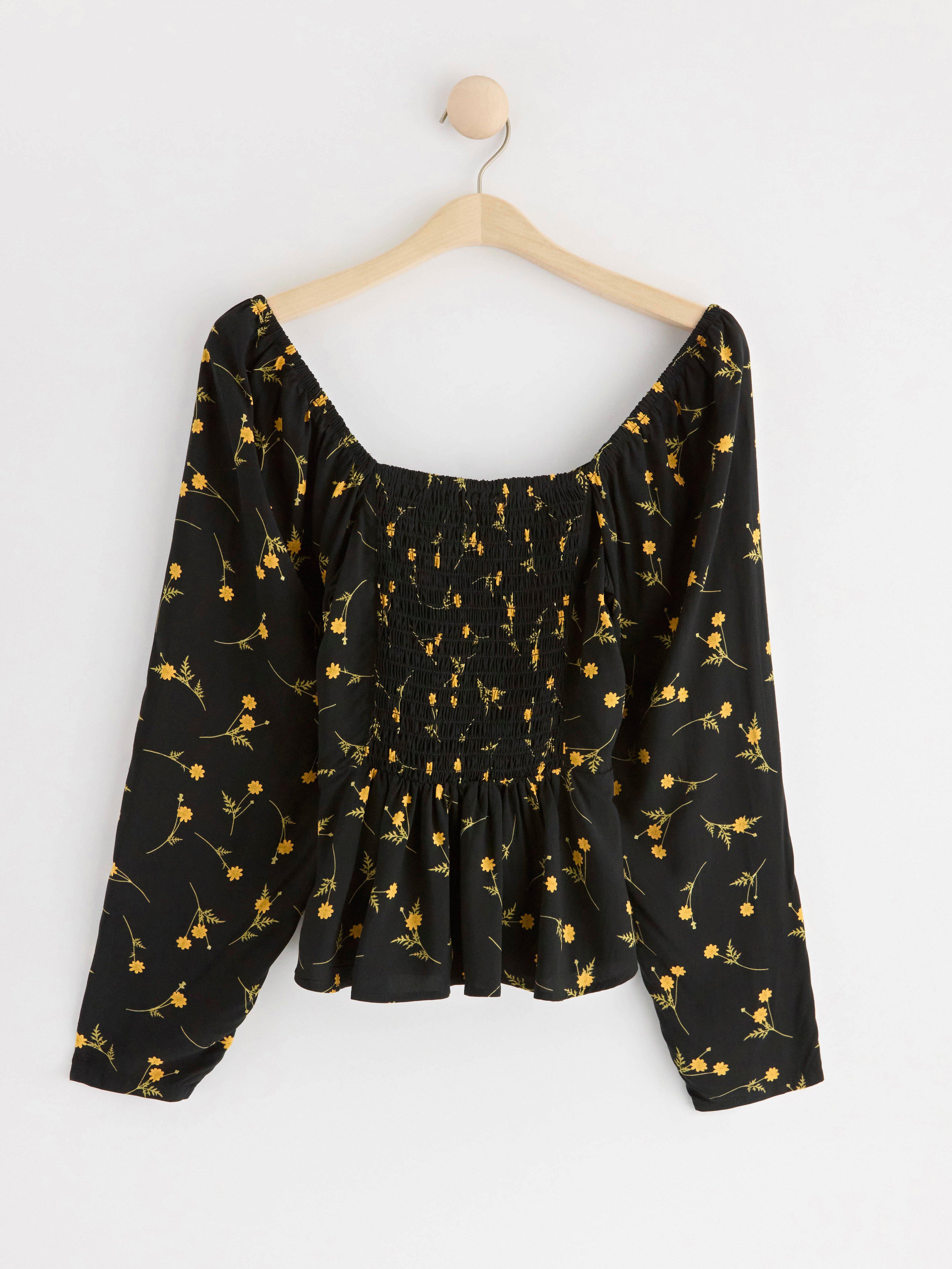 Long sleeve blouse Black