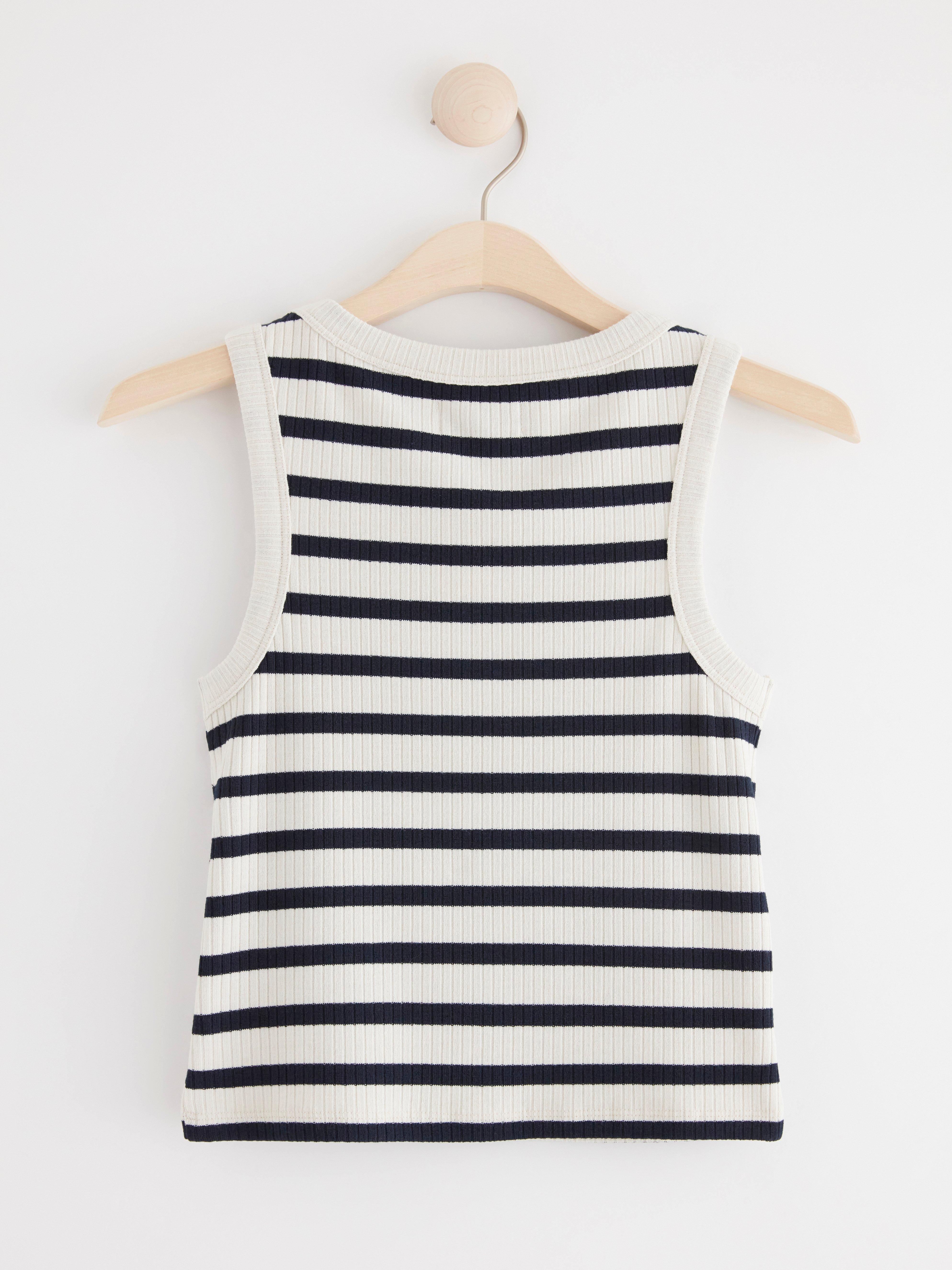 Fitted tank top Navy