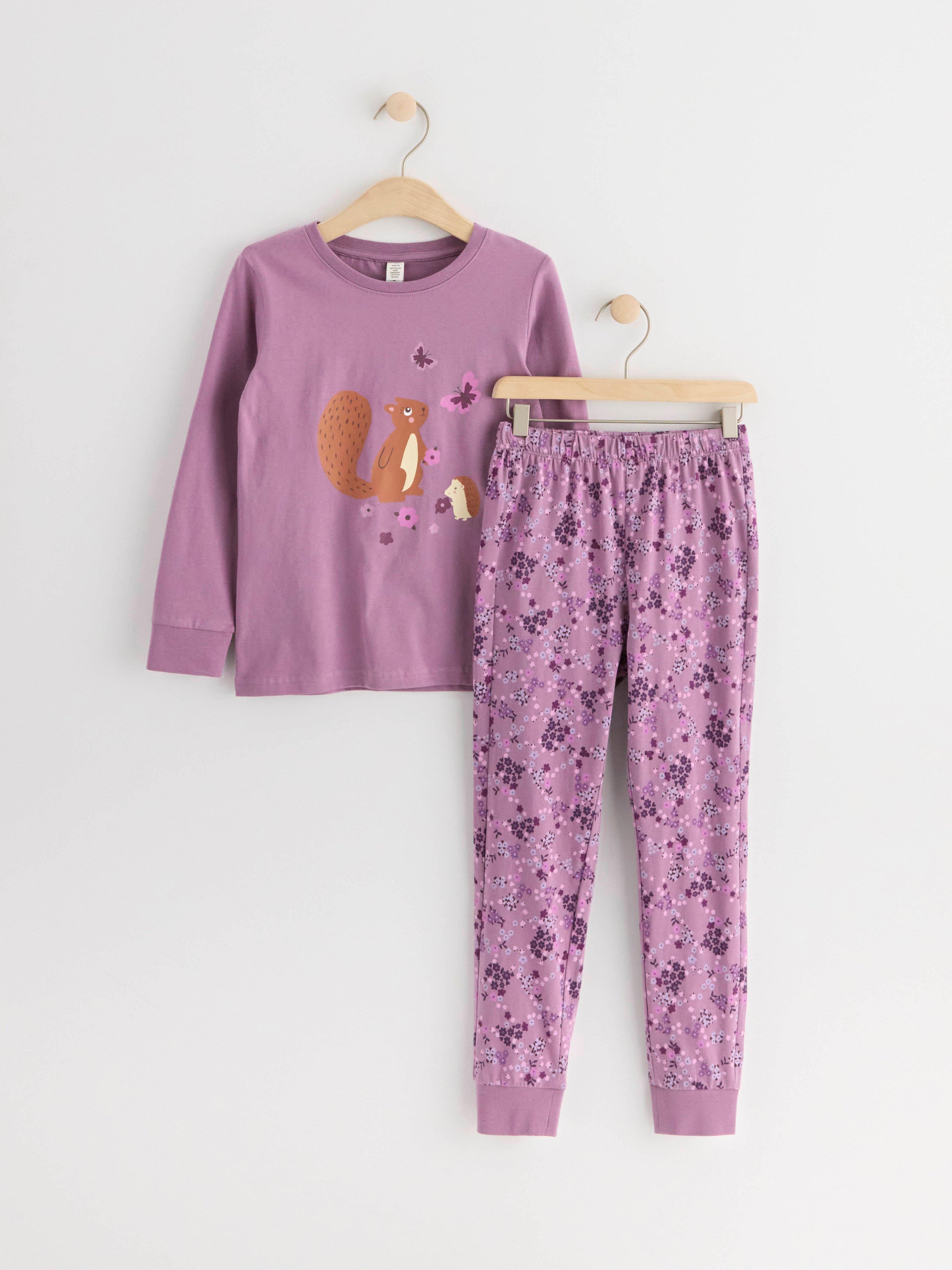 Pyjama set with print Light Dusty Lilac