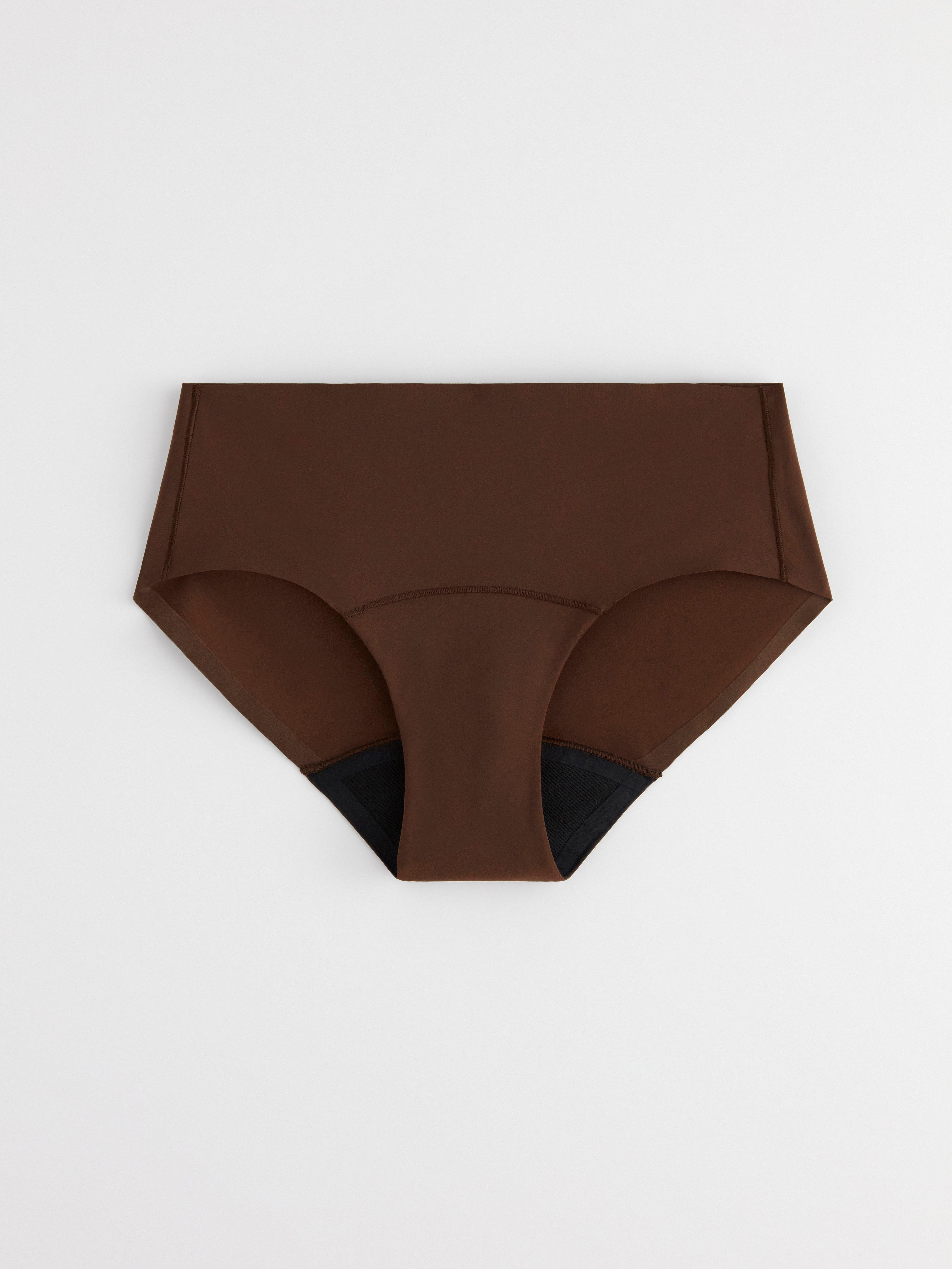 Engineered Hiphugger Period Proof – Period Panty High Absorbency DK Brown