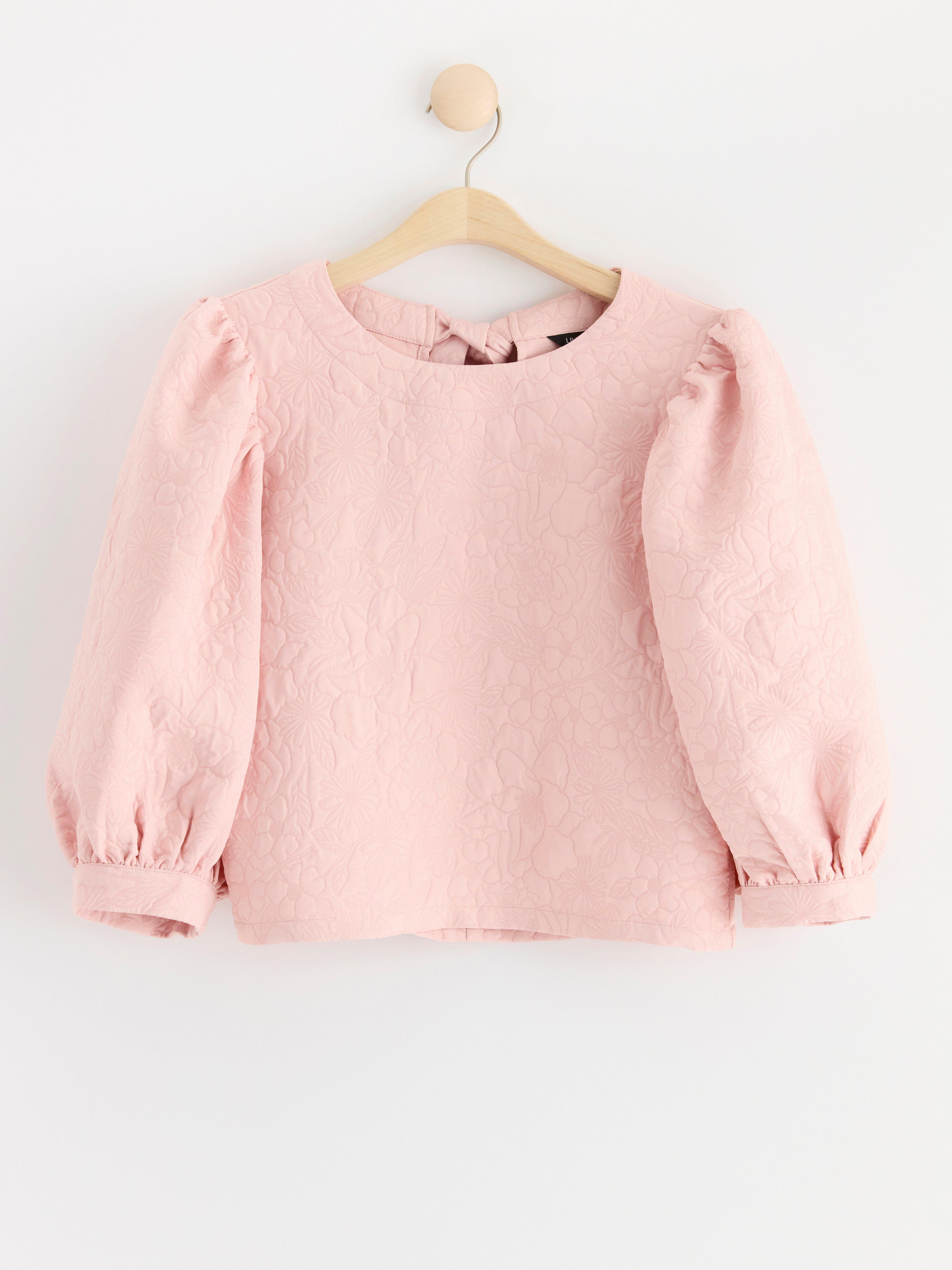 Blouse with puff sleeves Light Pink