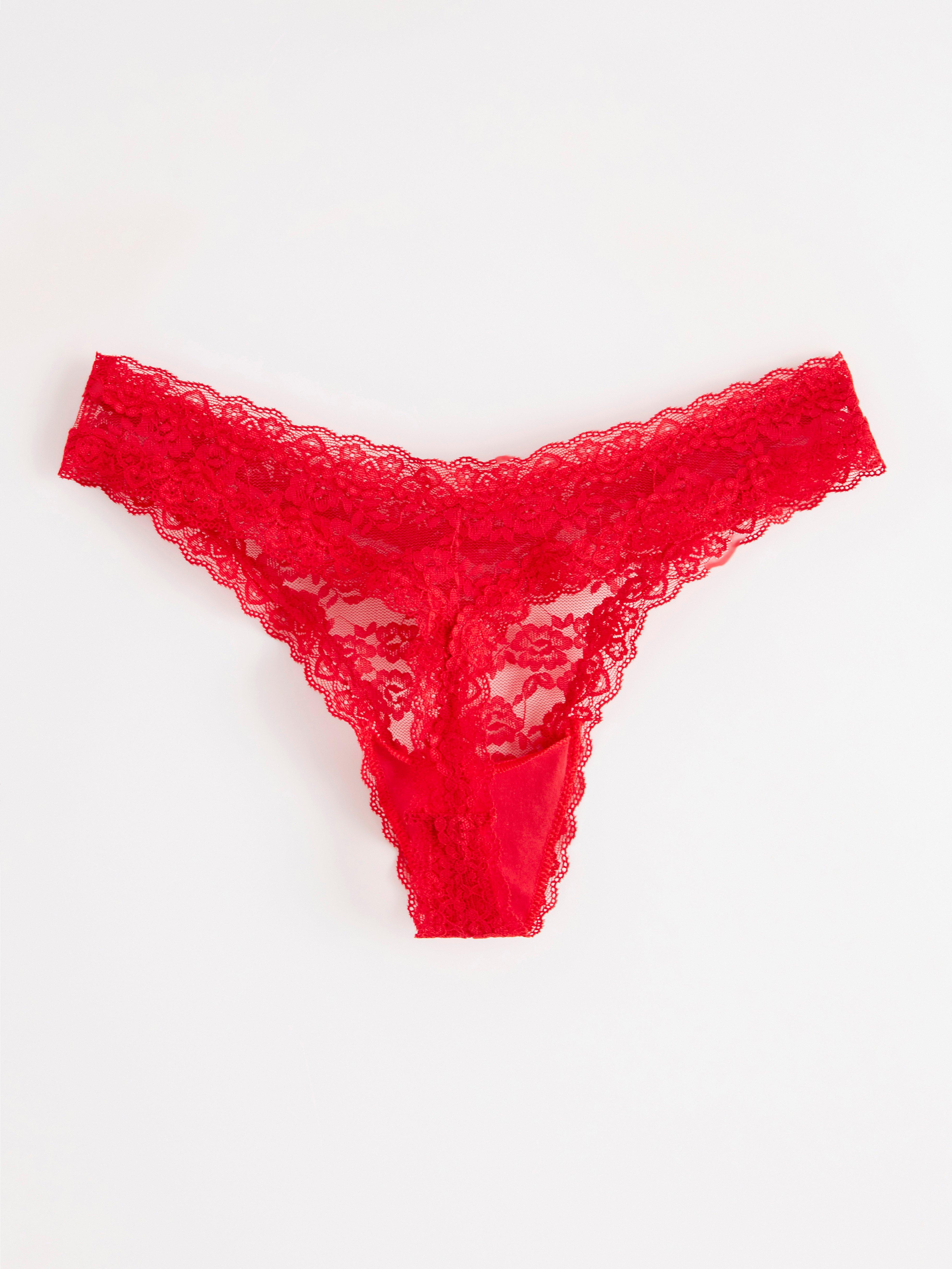 Thong low waist Red