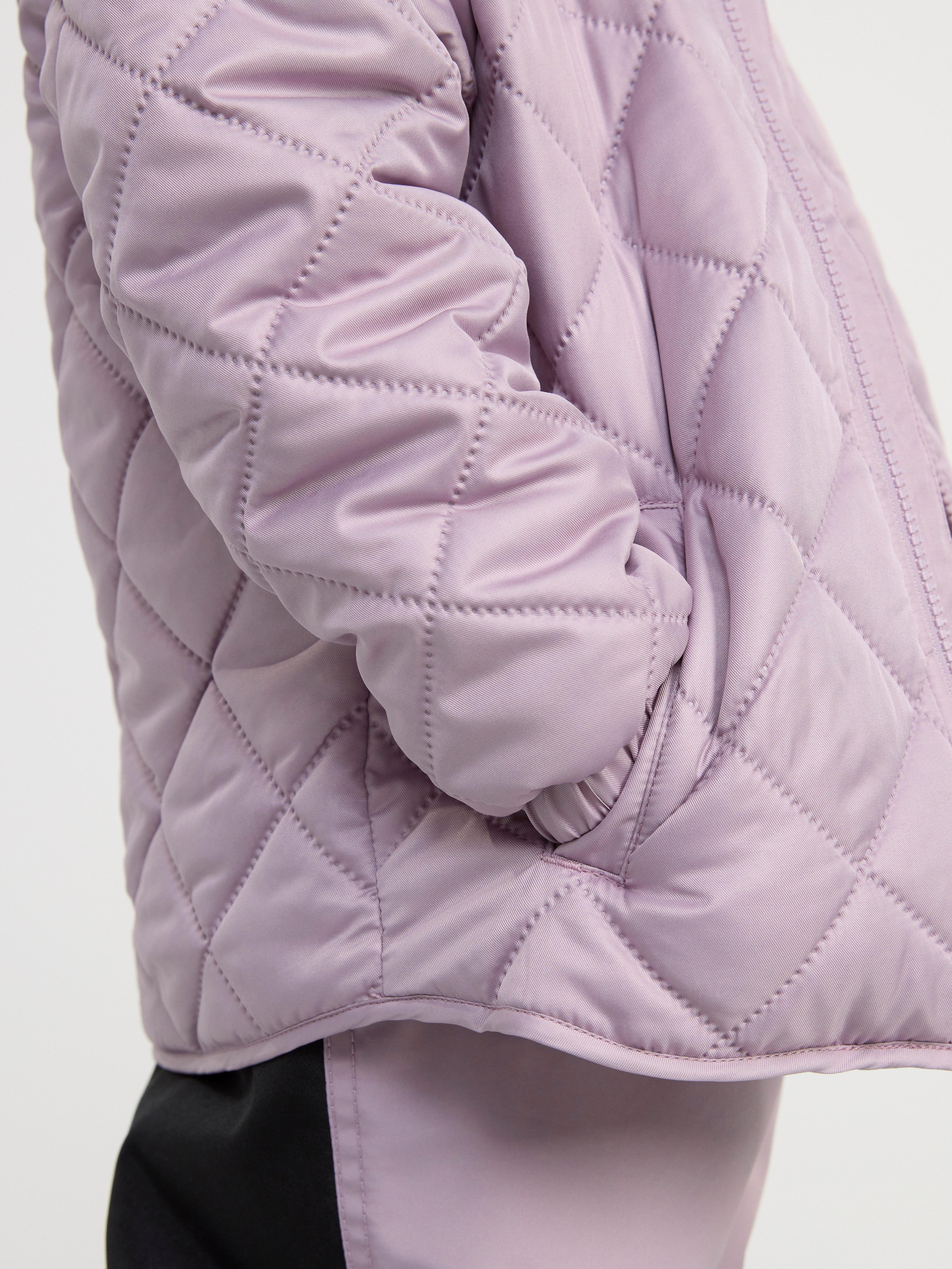 Water repellent quilted jacket Light Dusty Lilac
