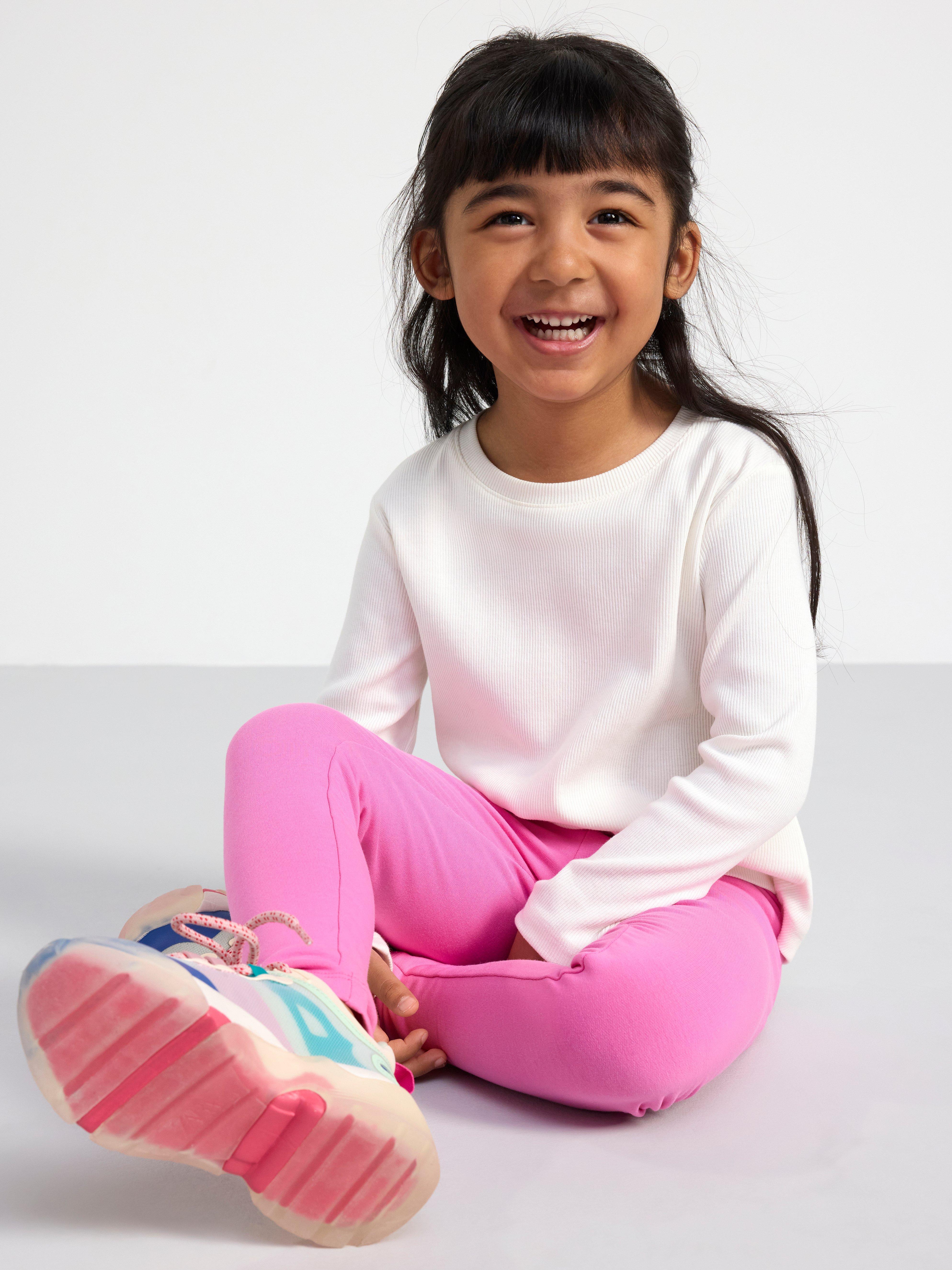 Leggings with brushed inside Pink