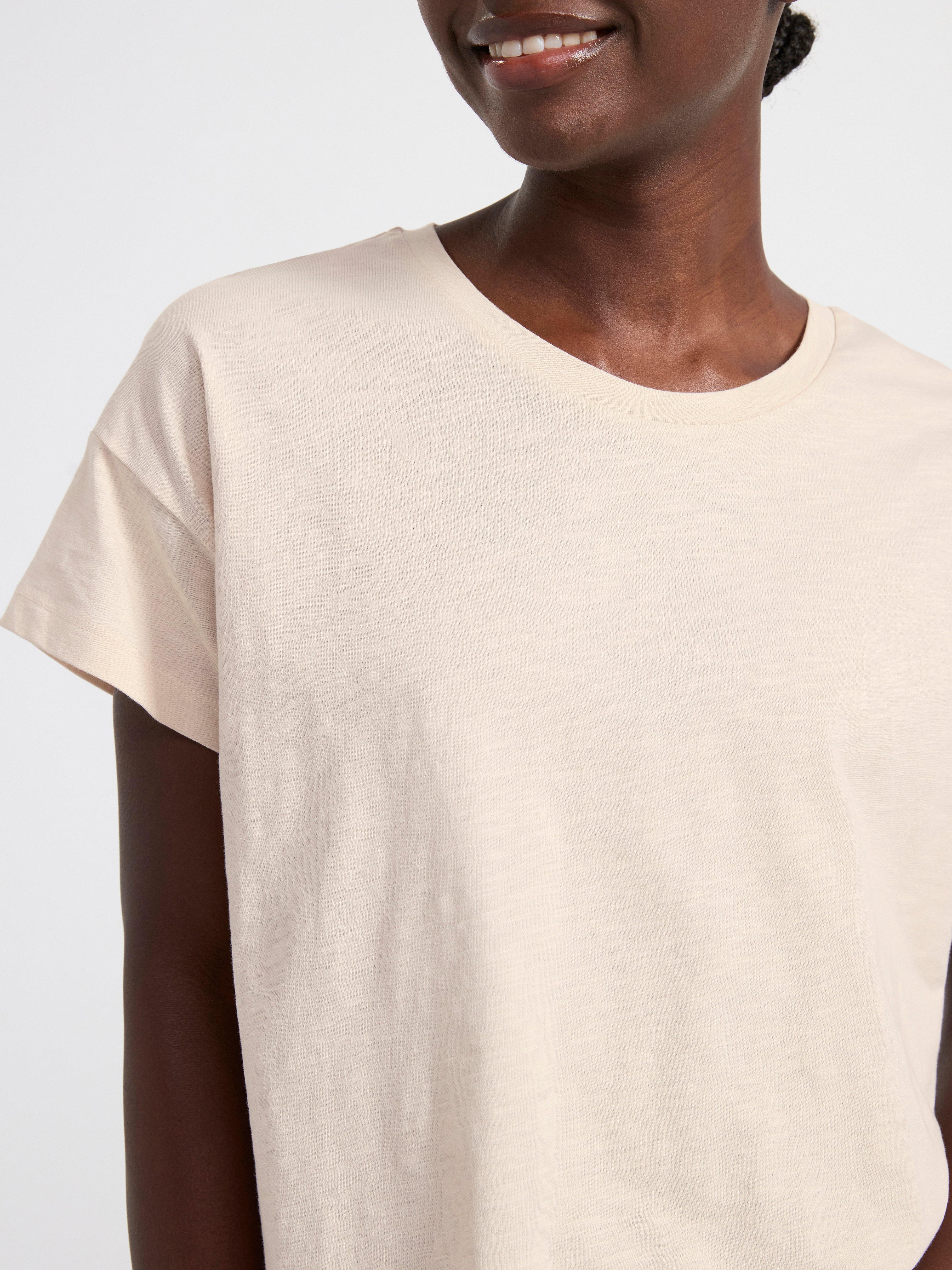 Cotton t-shirt Light Beige