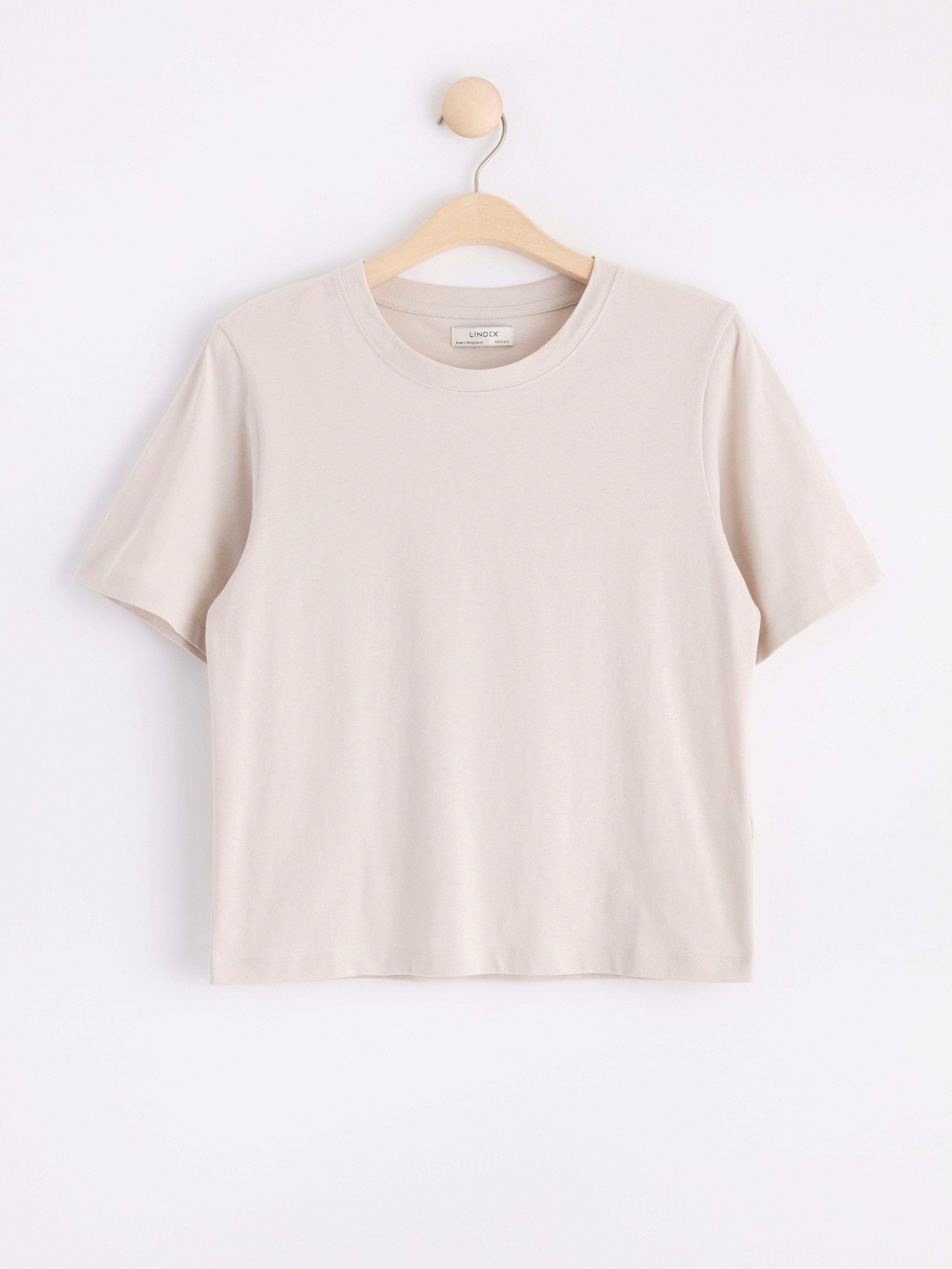 Short sleeve top Light Beige