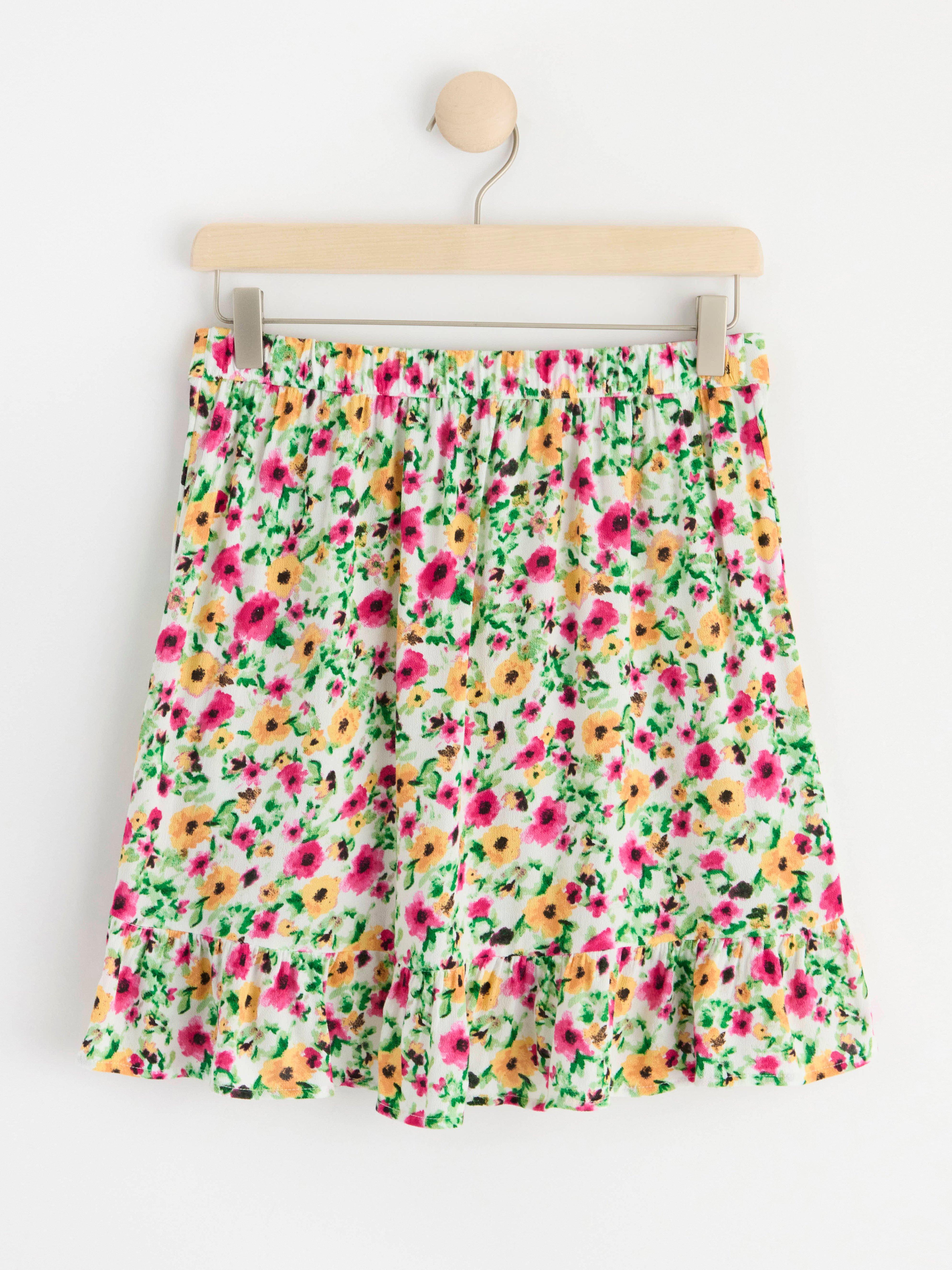 Flounce skirt Light Dusty White