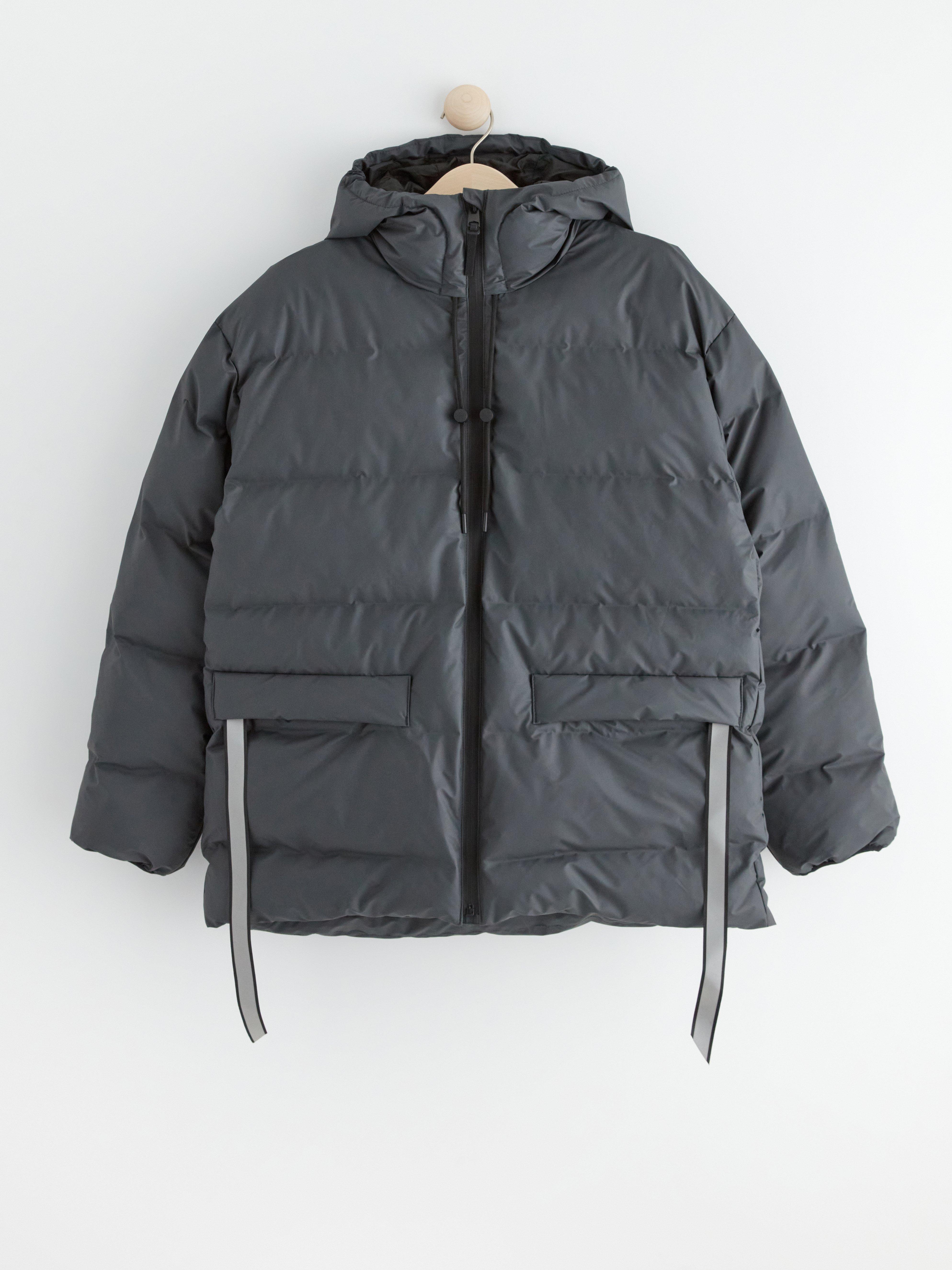 Water repellent puffer jacket Dark Dusty Grey