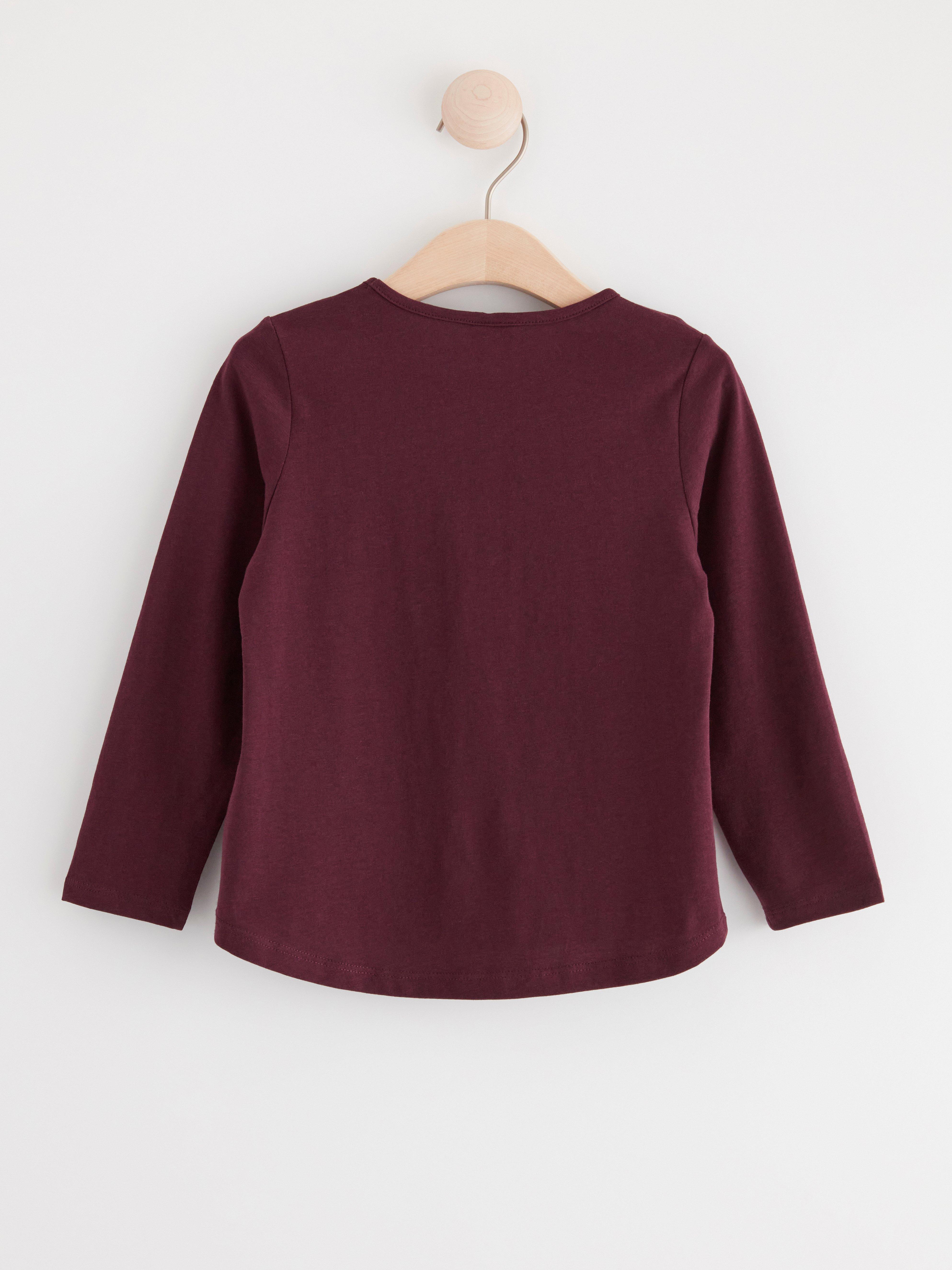 Long sleeve top with squirrel Dark Lilac