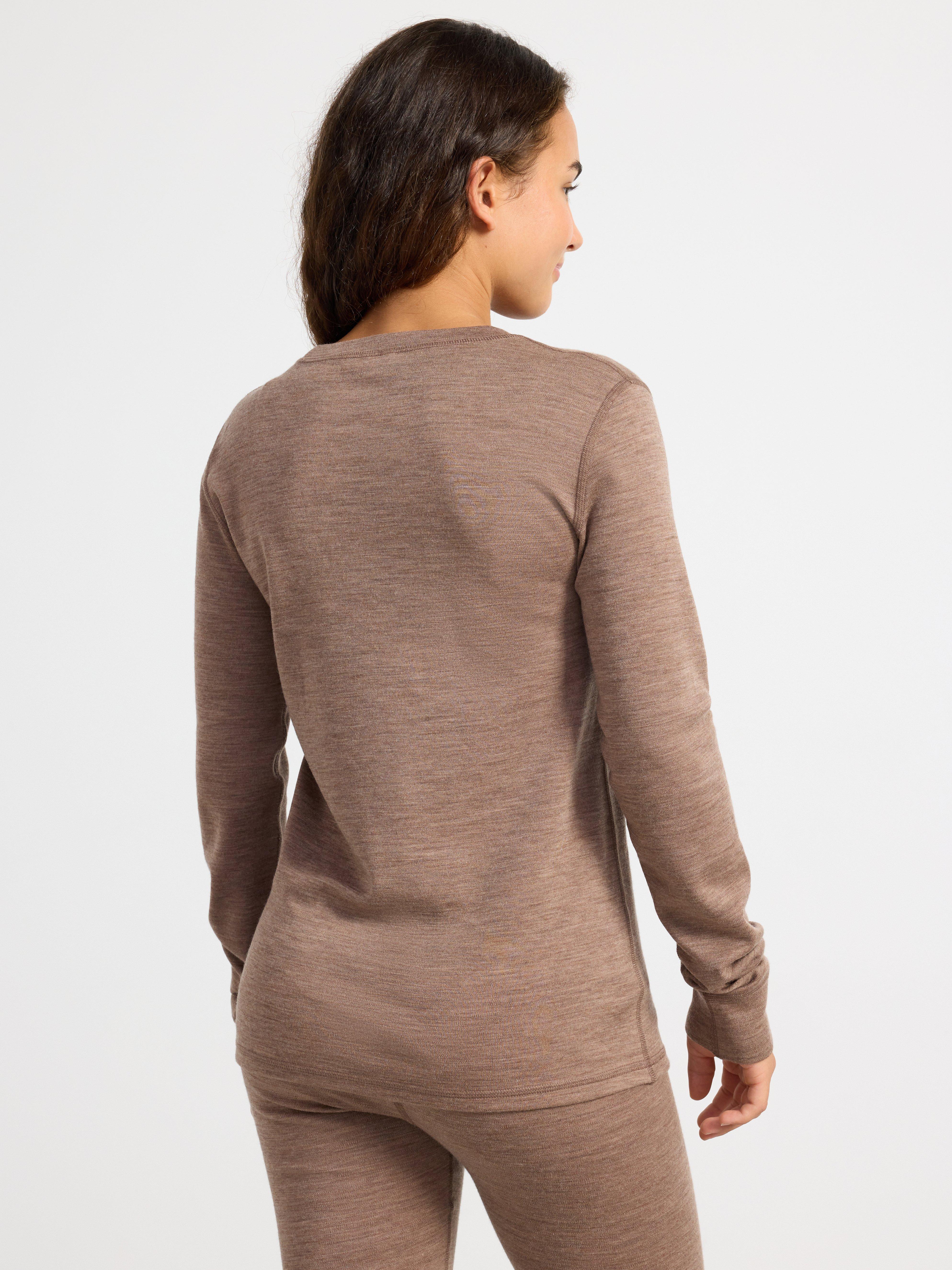 Merino wool top Brown Melange