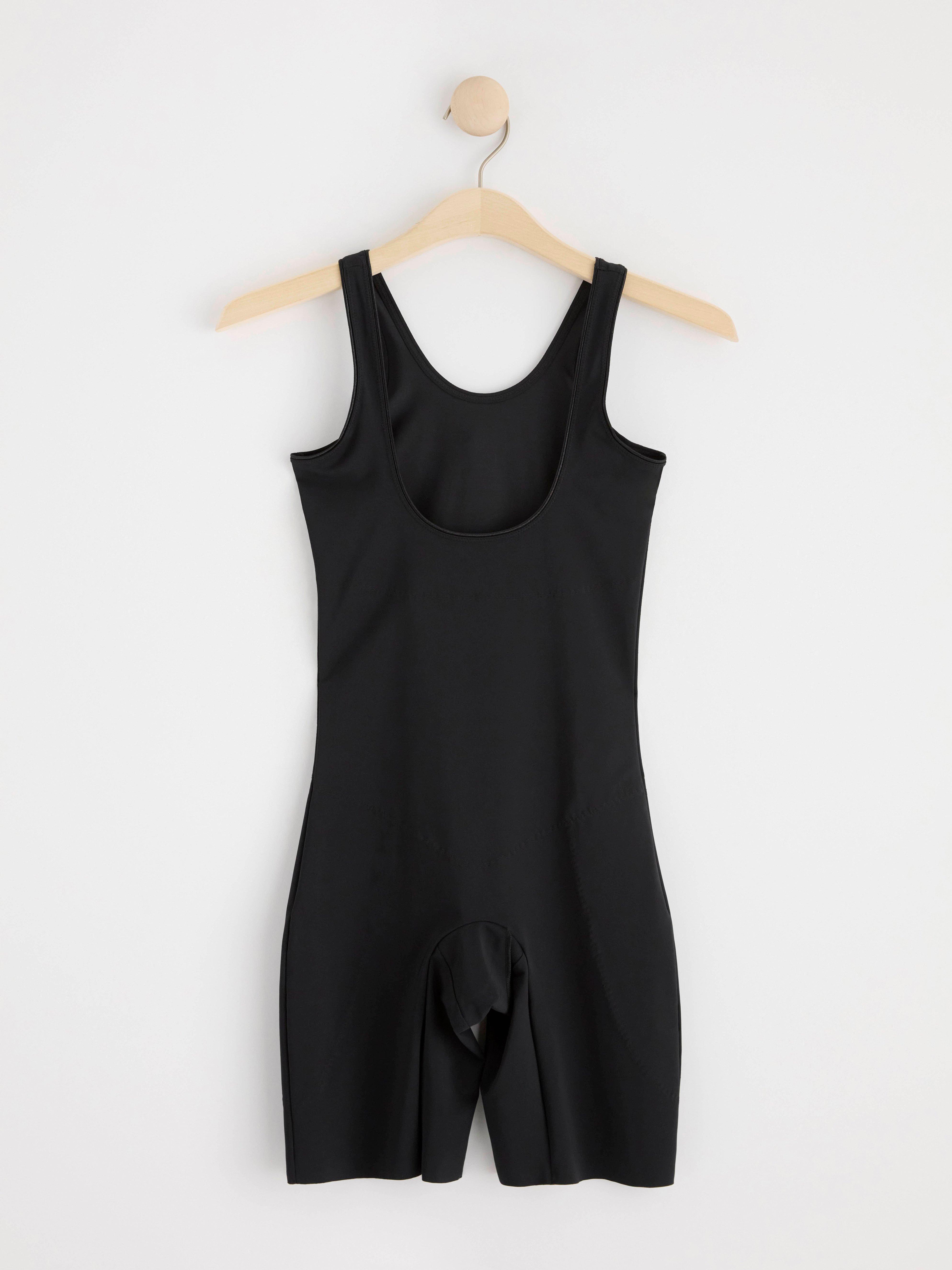 Firm support shaping bodysuit Black