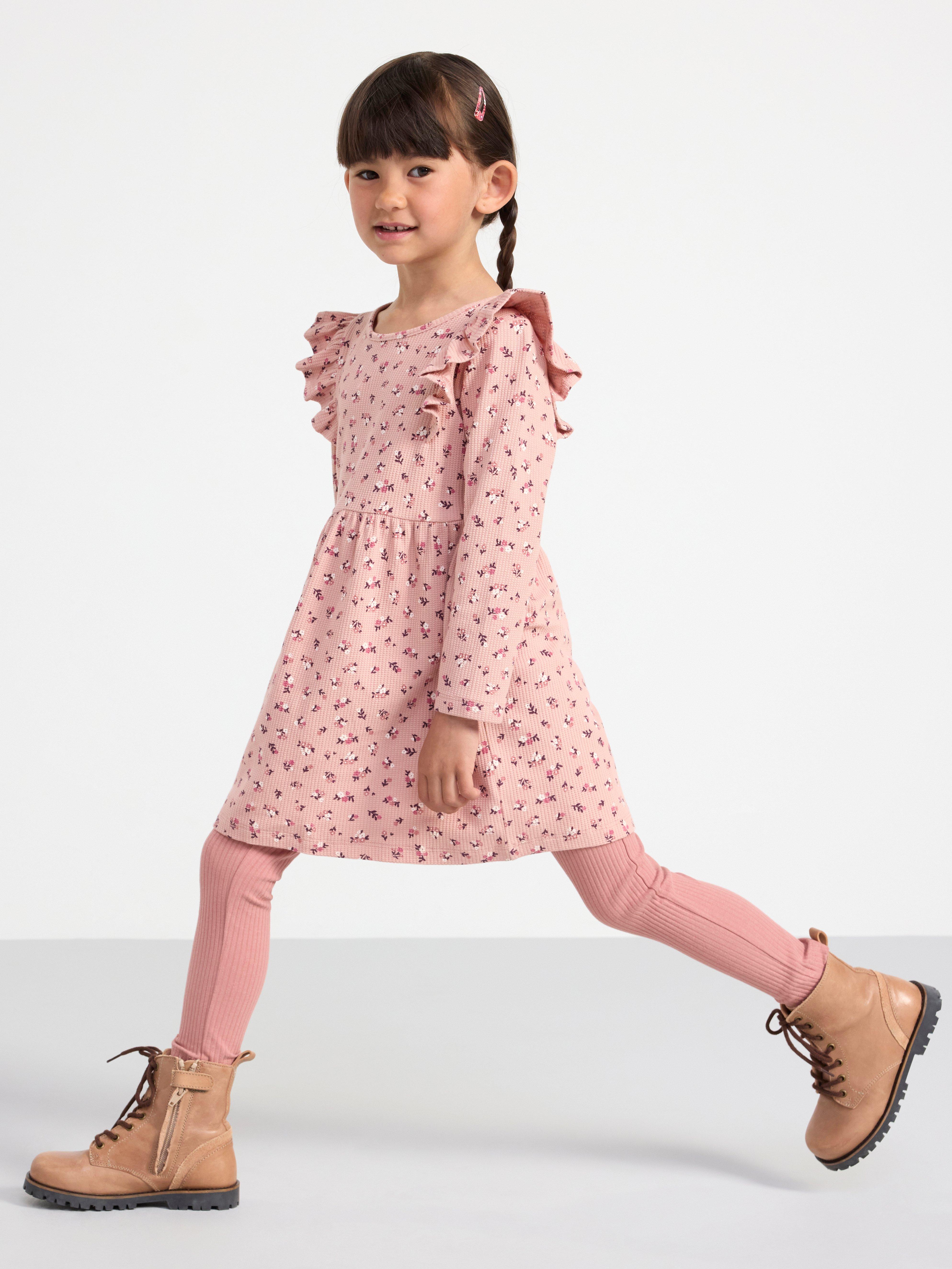 Dress with flowers Dusty Pink