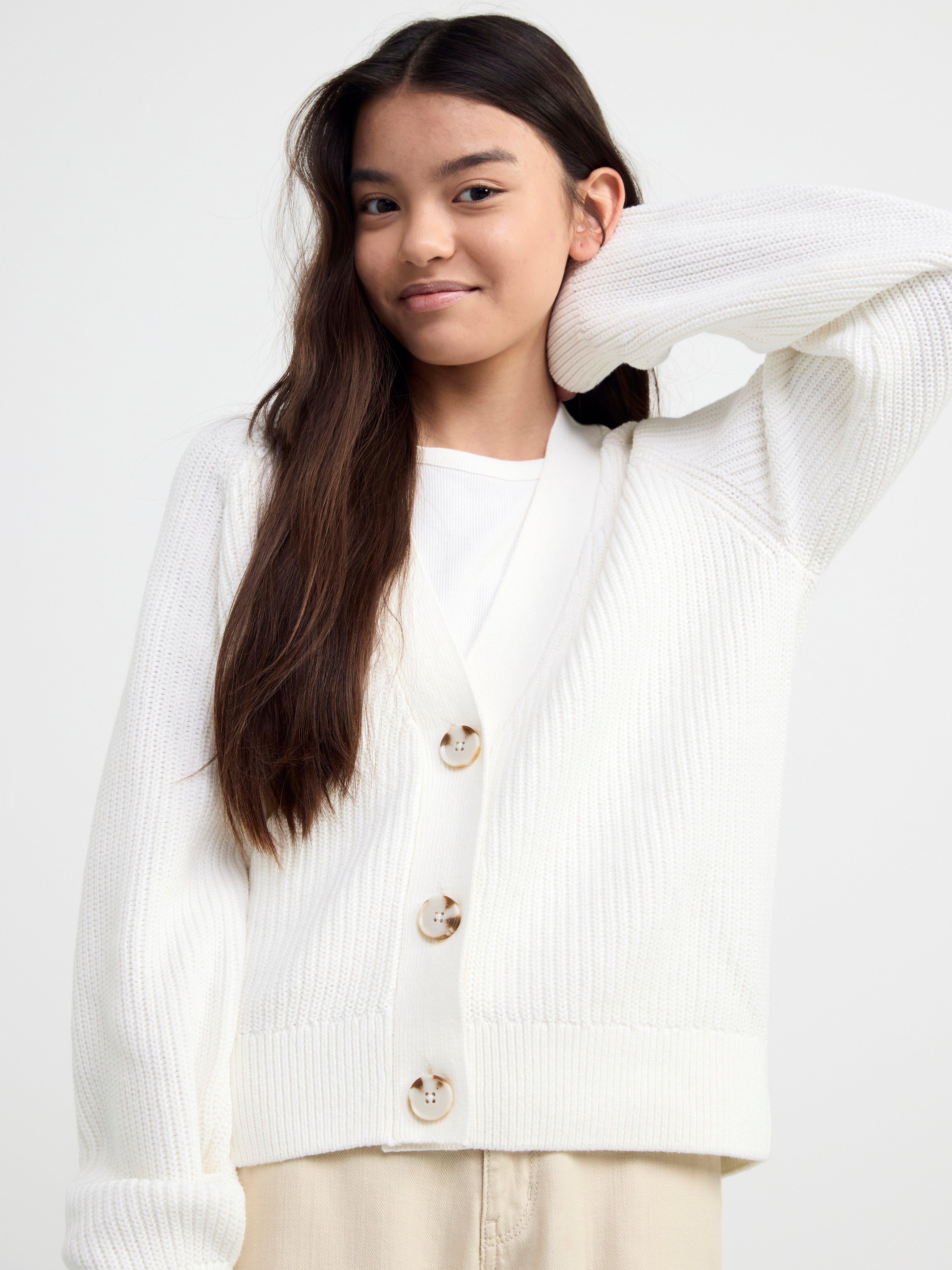 Long sleeve knitted cardigan Off White