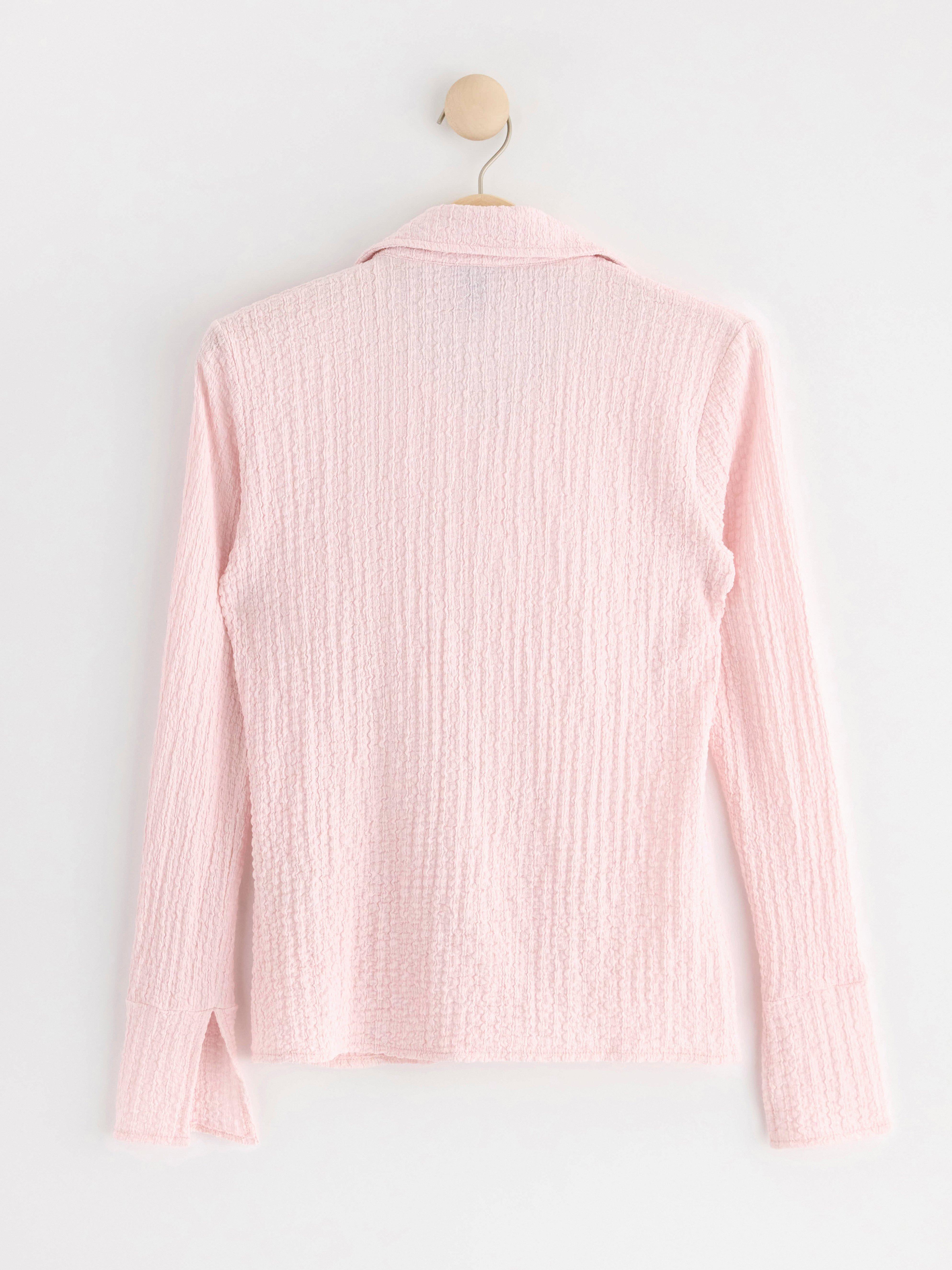 Jersey shirt with texture Light Pink