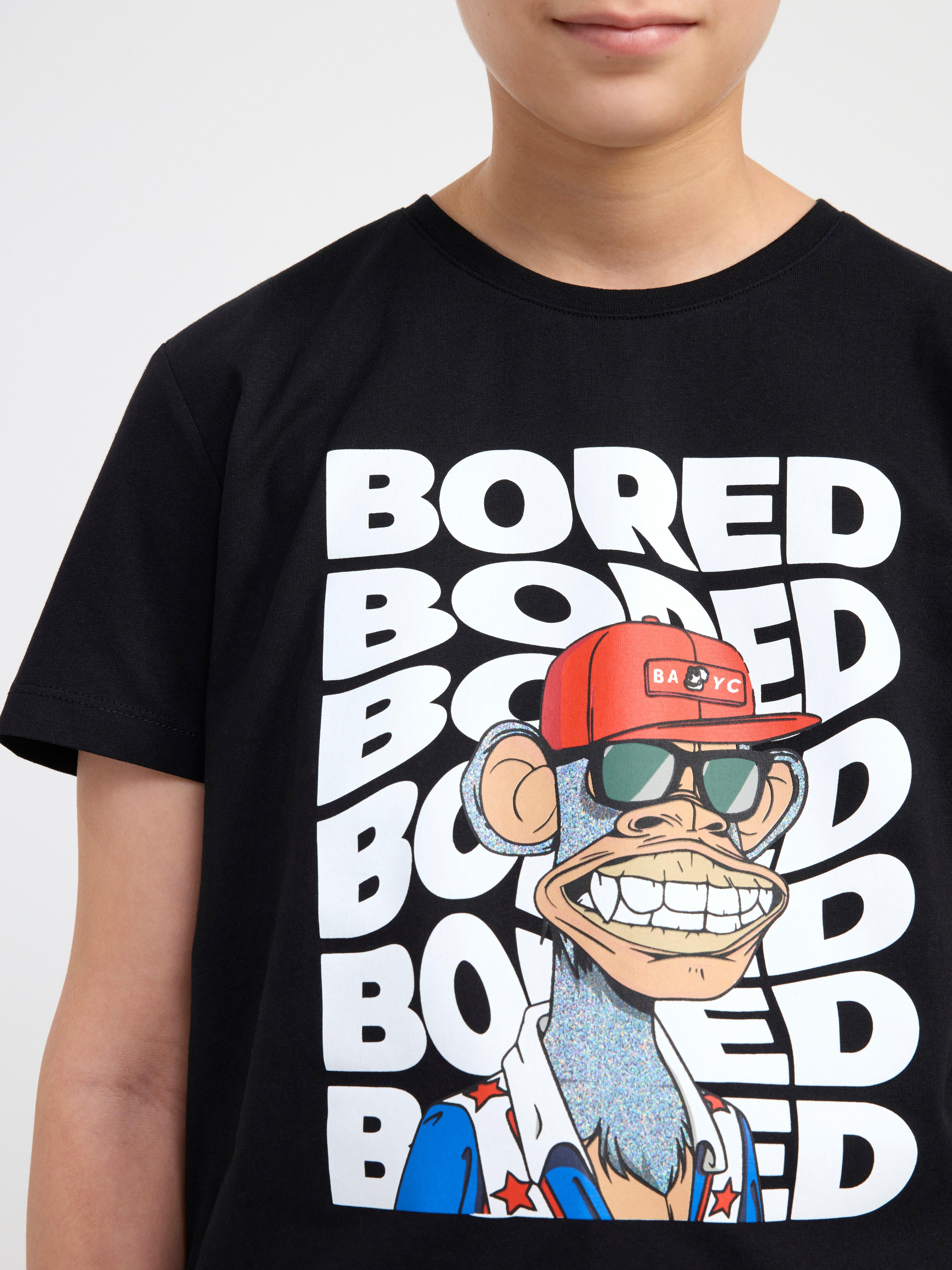 T-shirt with Bored of Directors print Black