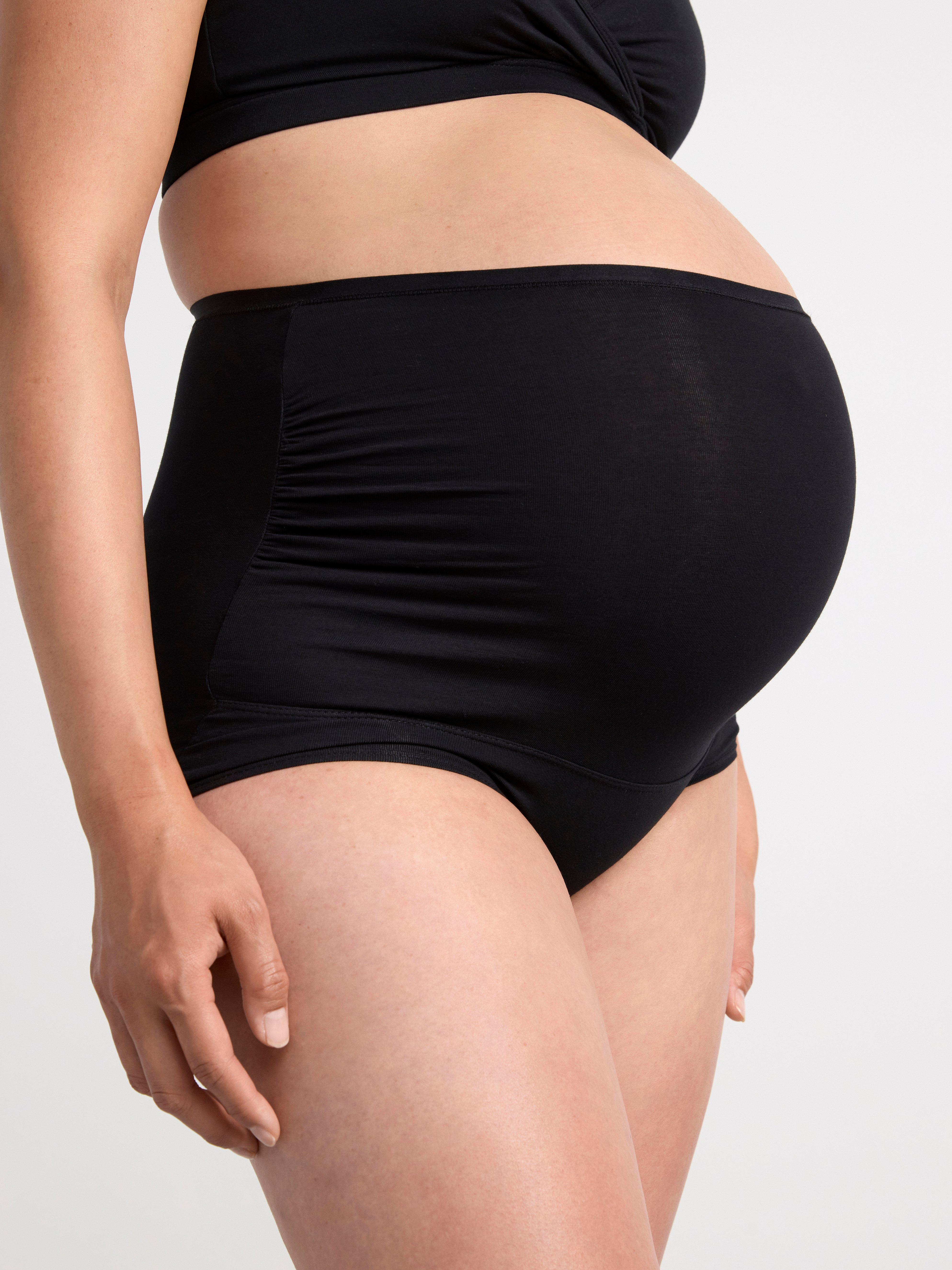 2-pack Maternity brief with high waist Black