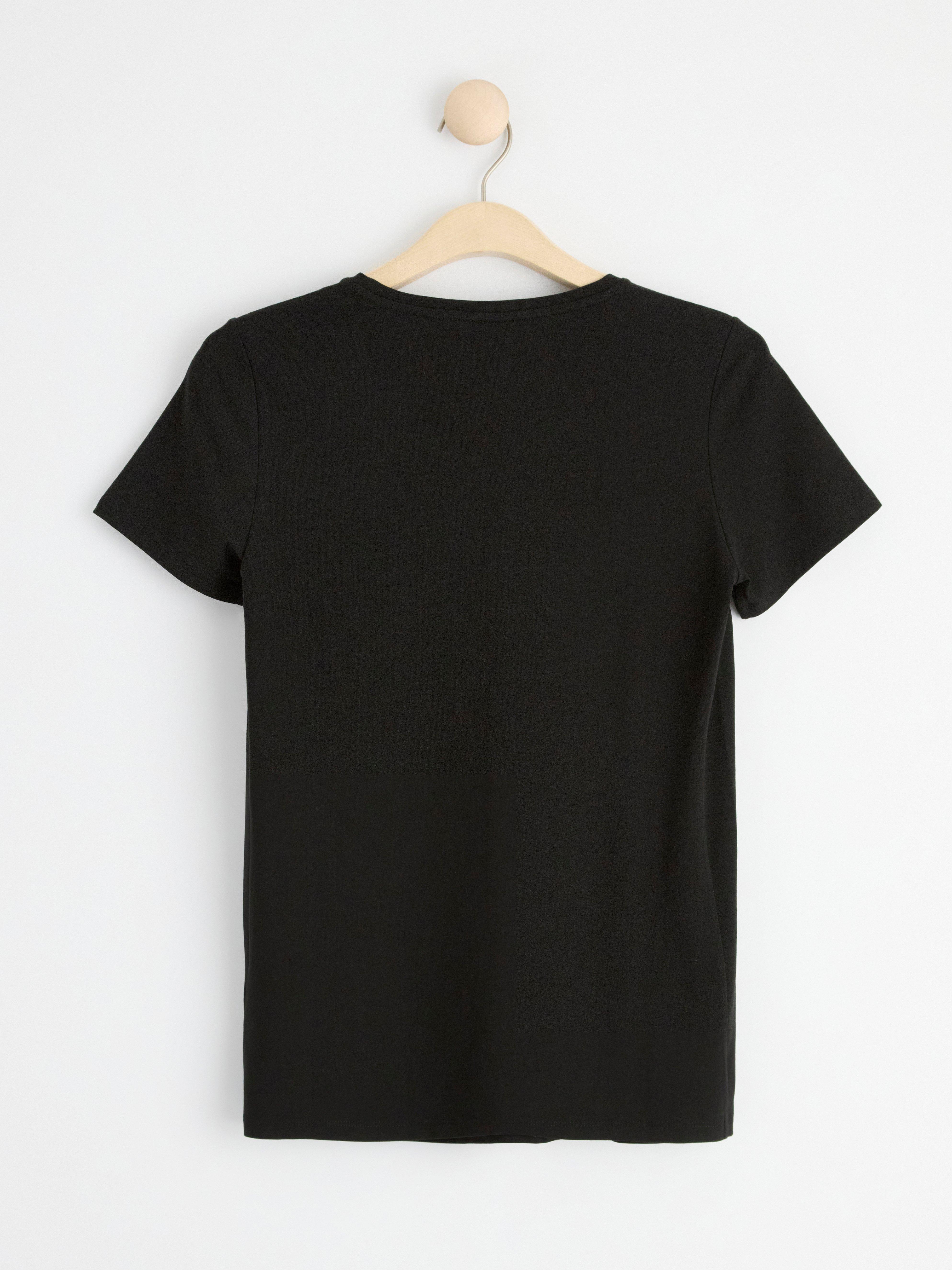 MOM Short sleeve cotton t-shirt Black