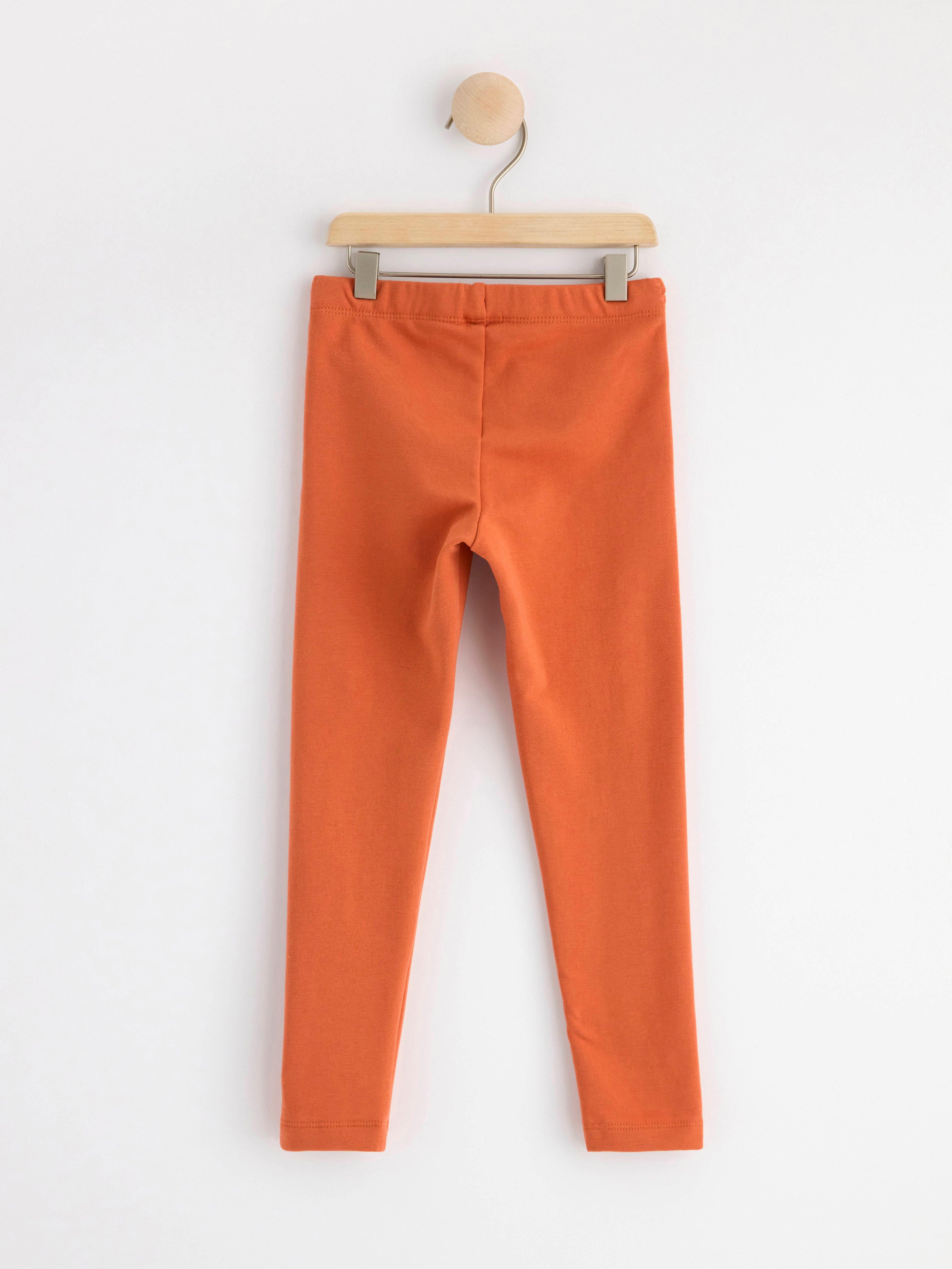 Leggings with brushed inside Dusty Orange