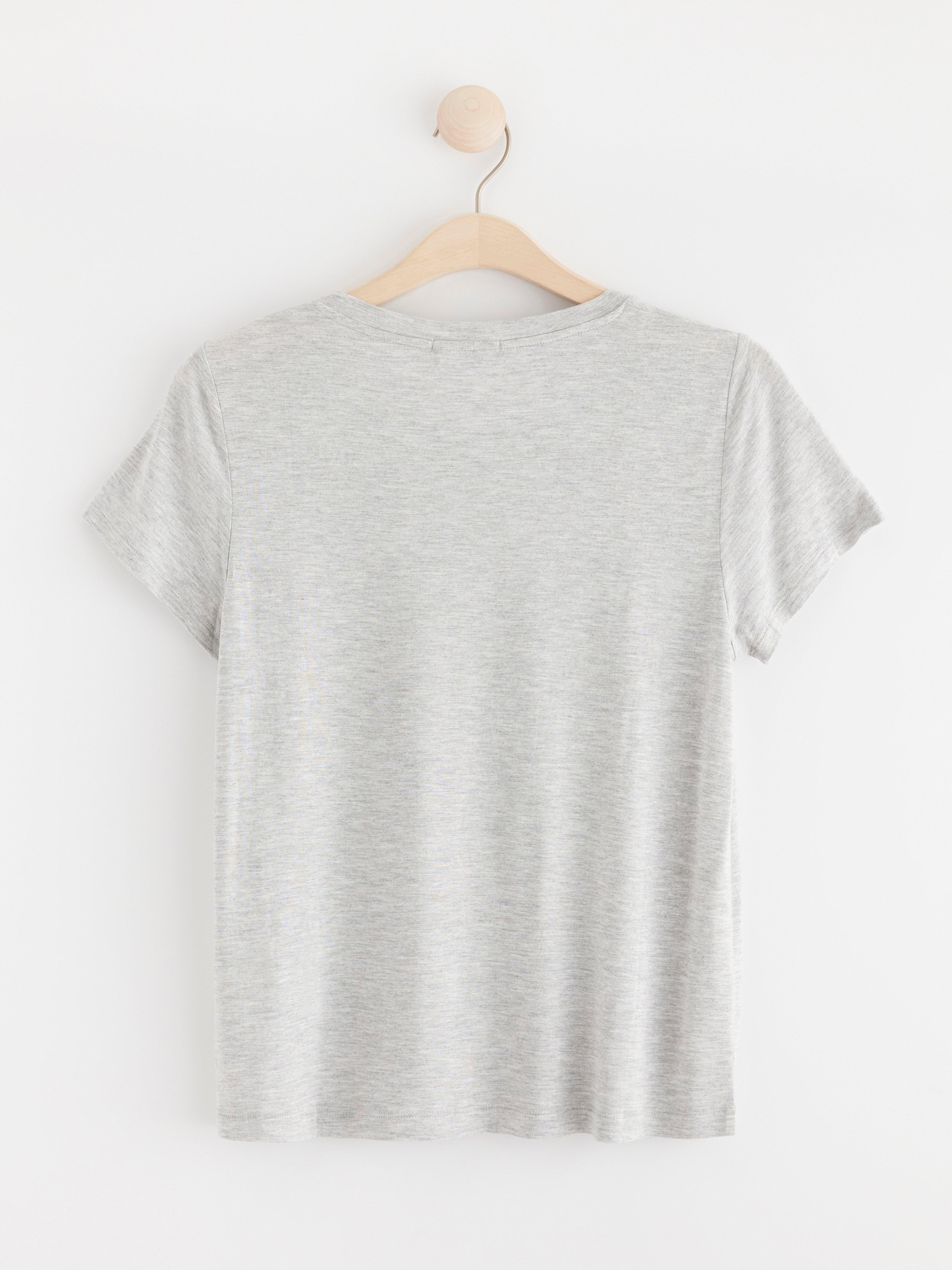 T-shirt in viscose Grey melange
