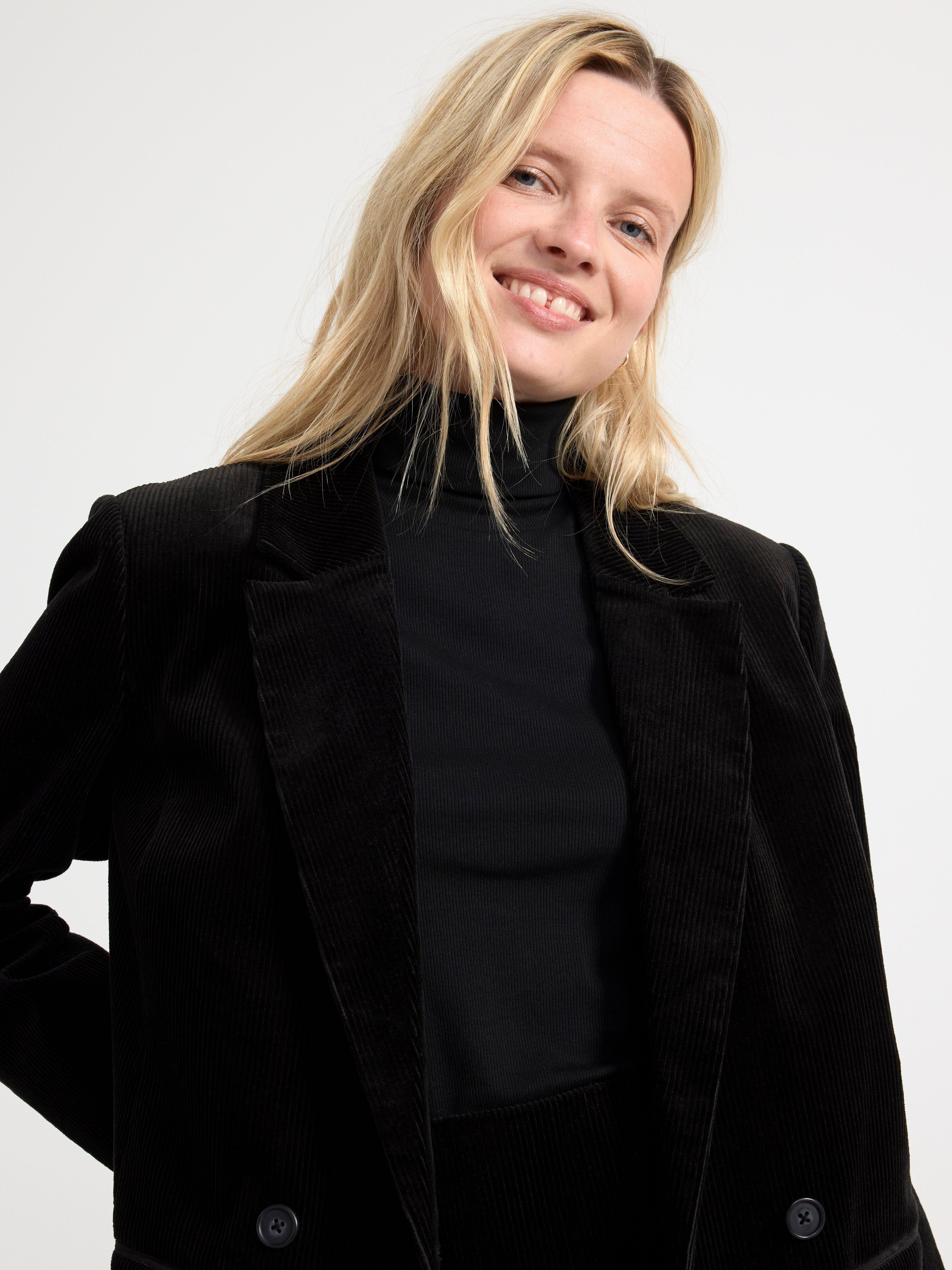 Blazer in corduroy Black