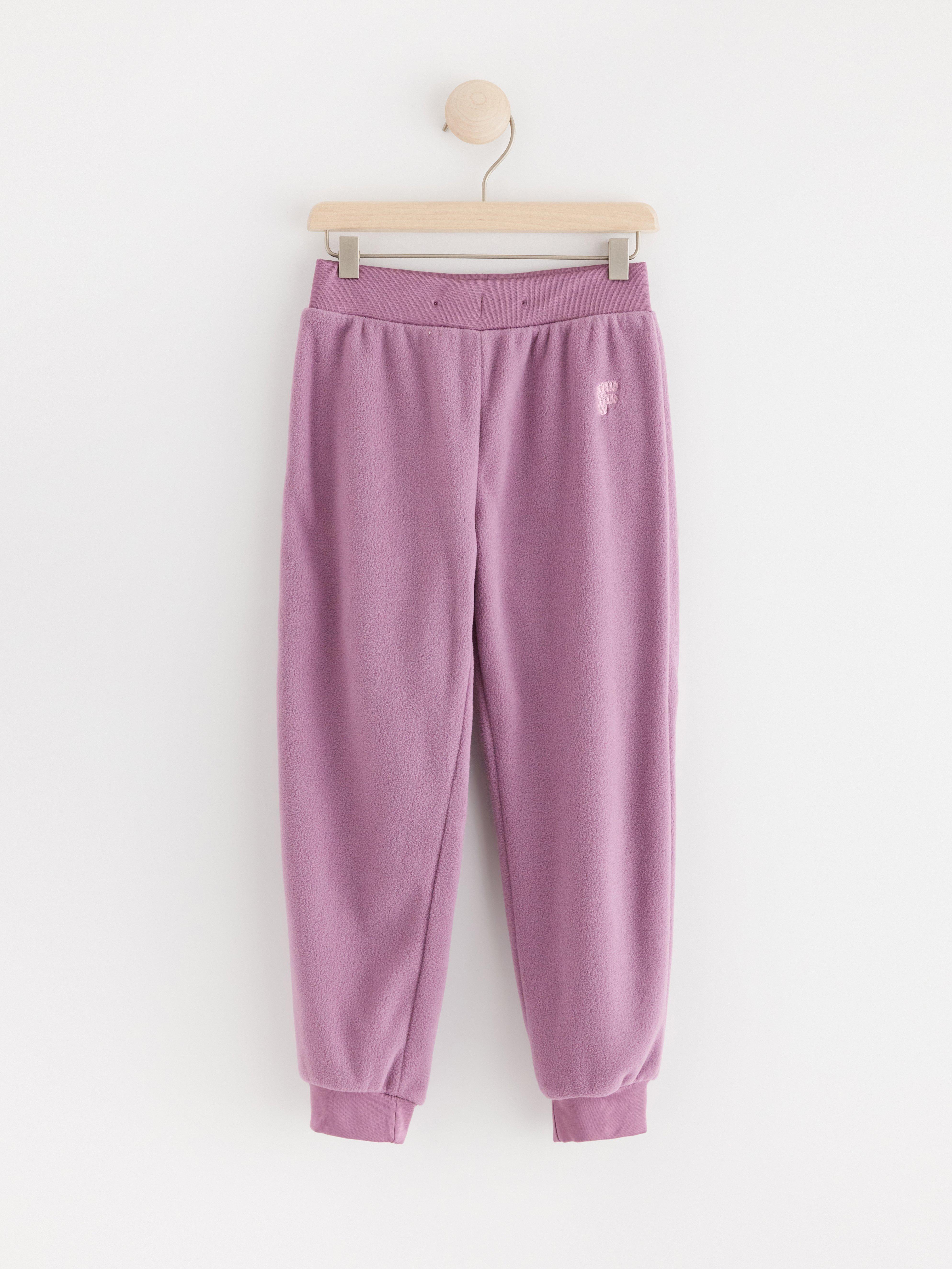 FIX Trousers in fleece Light Dusty Lilac