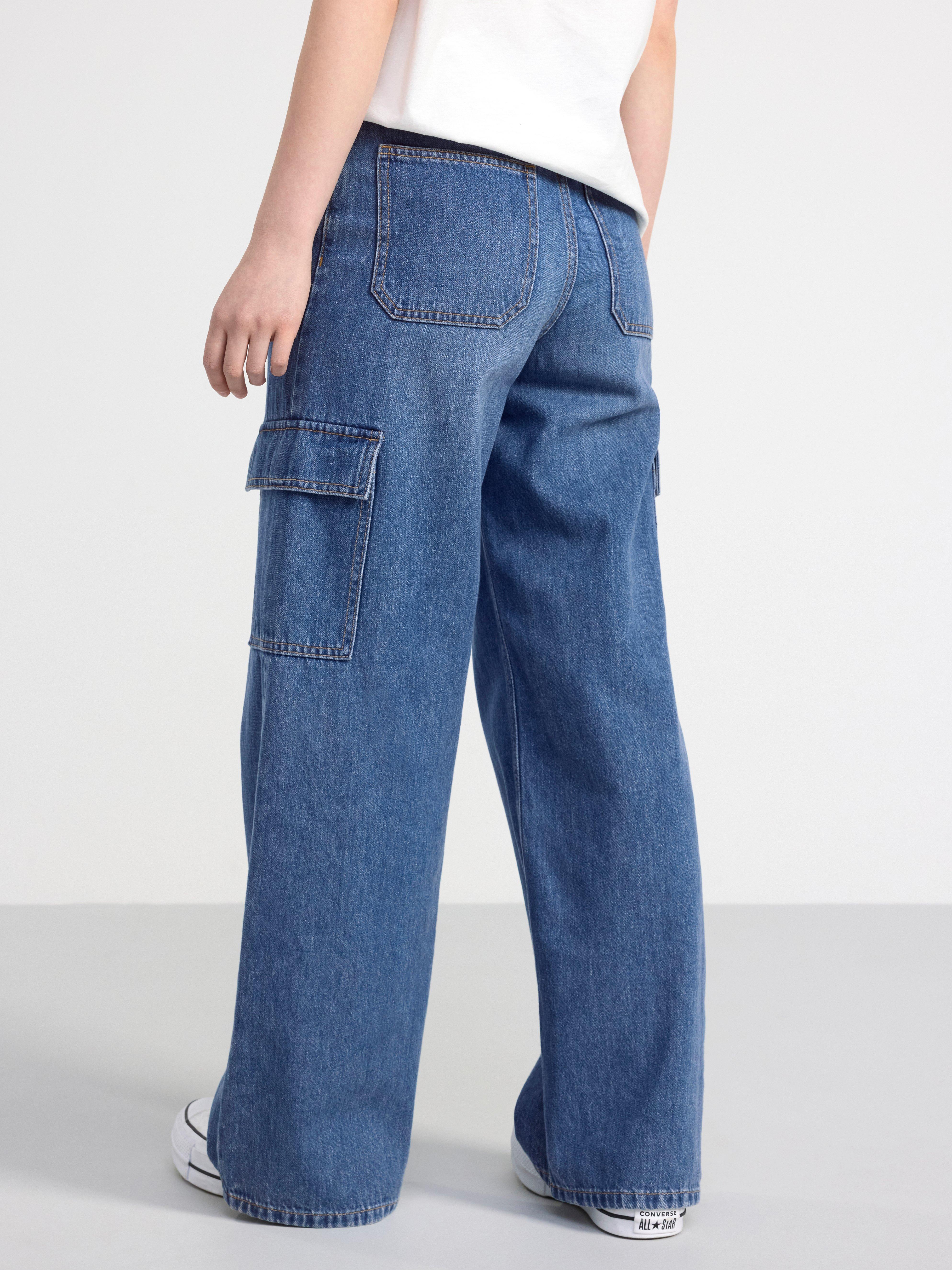 VIOLA Wide cargo jeans Denim