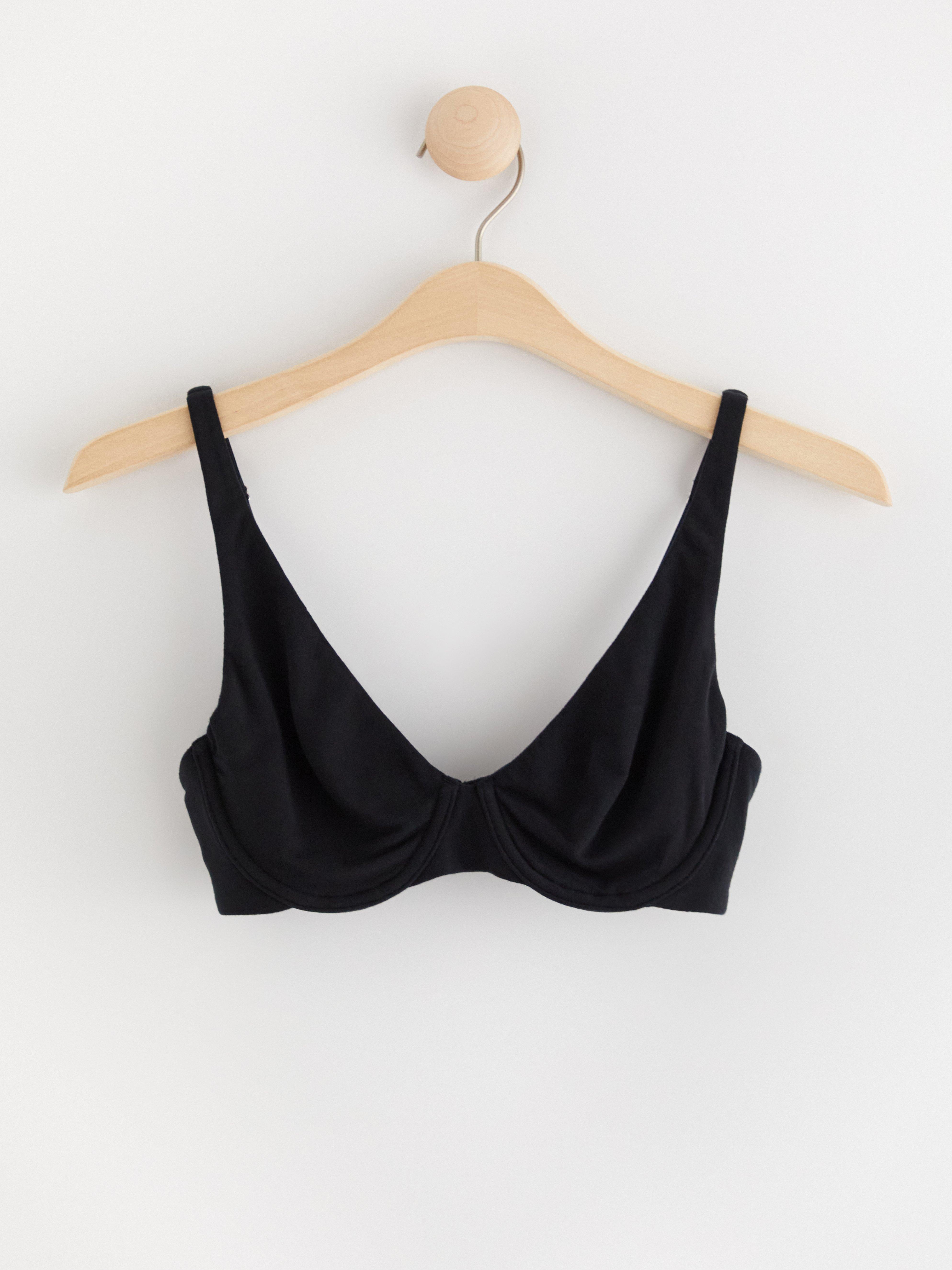 Unpadded underwire bra Black