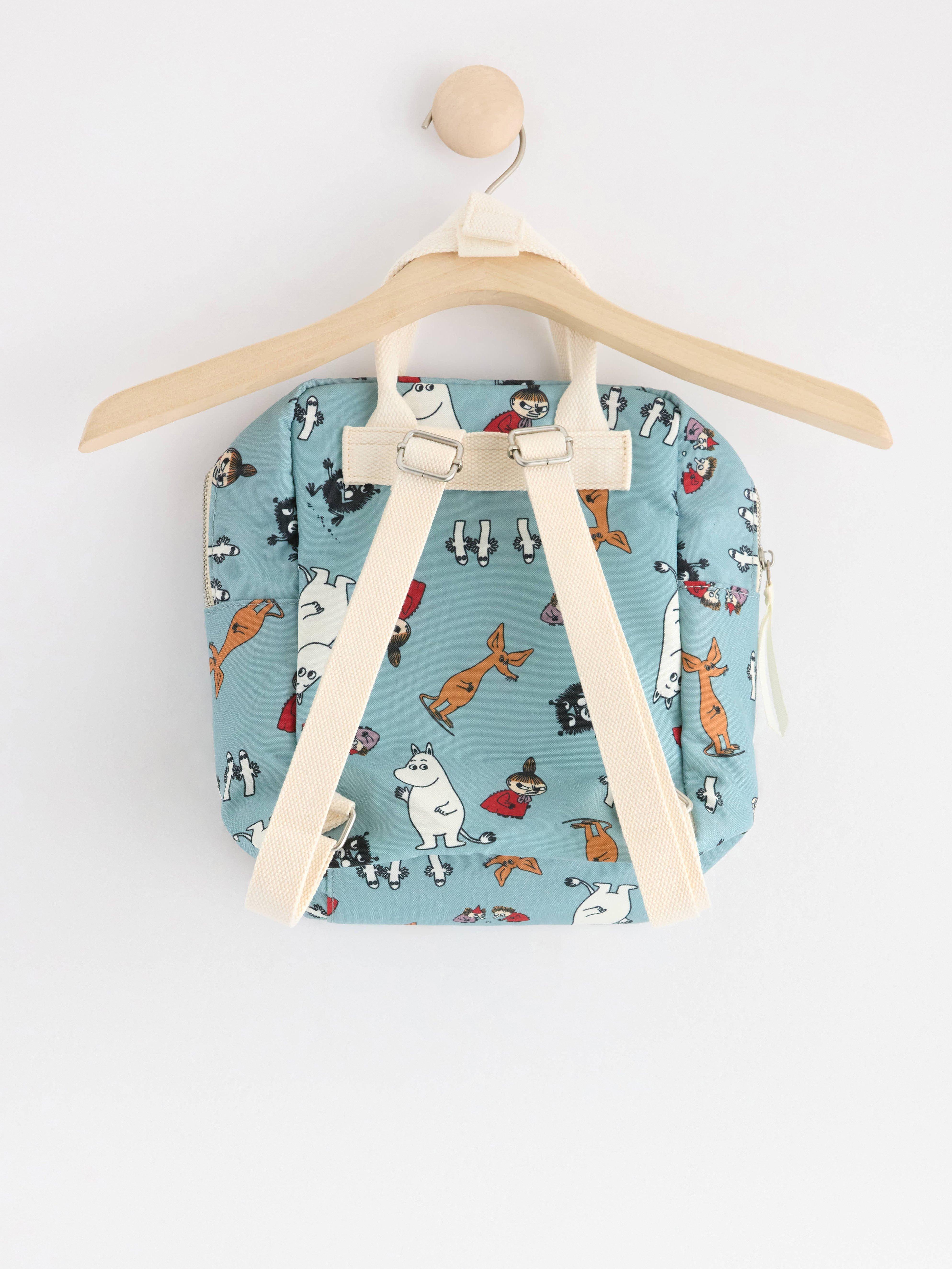 Canvas backpack with Moomin Light Dusty Blue