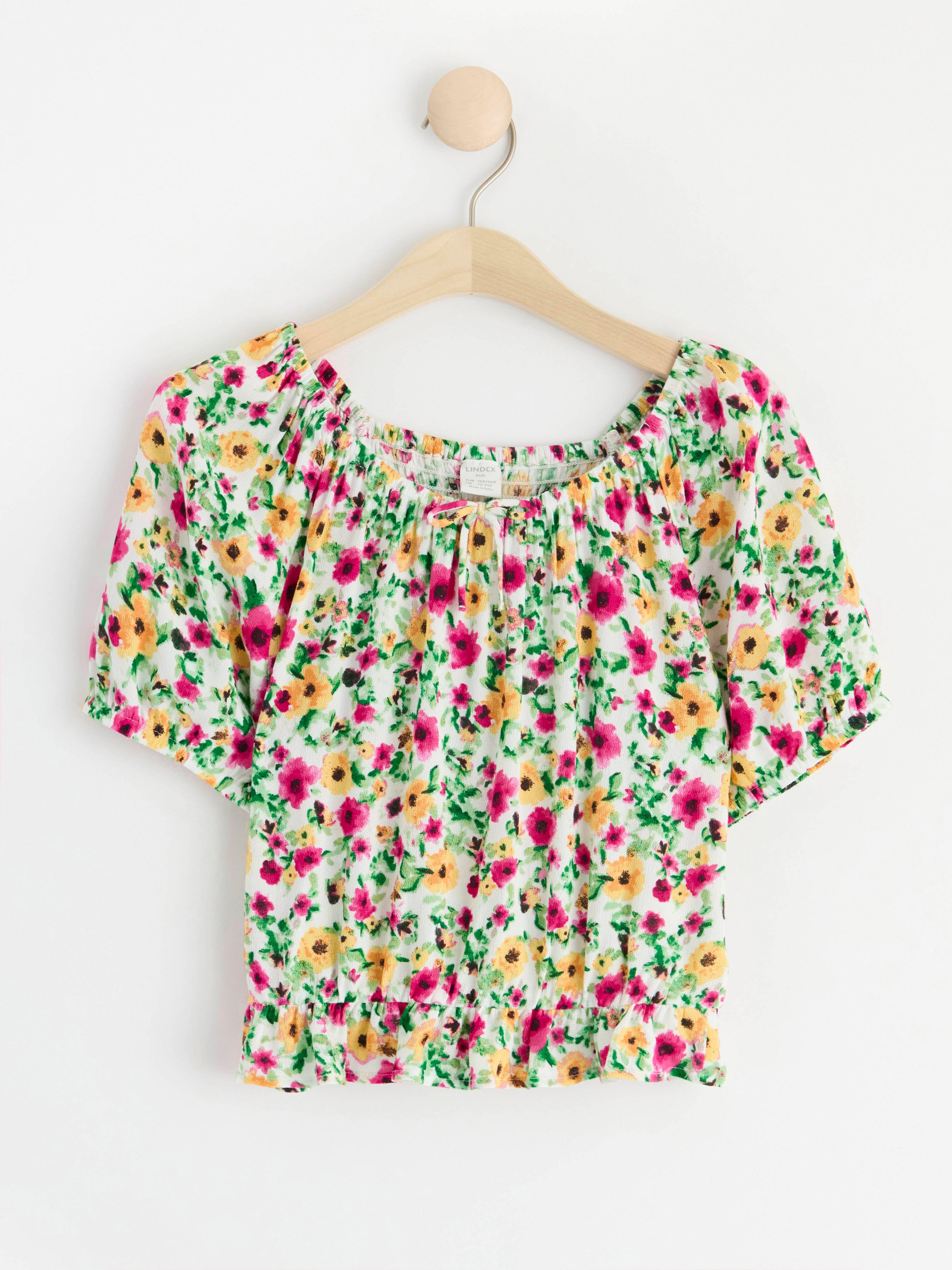 Puff sleeve blouse Light Dusty White