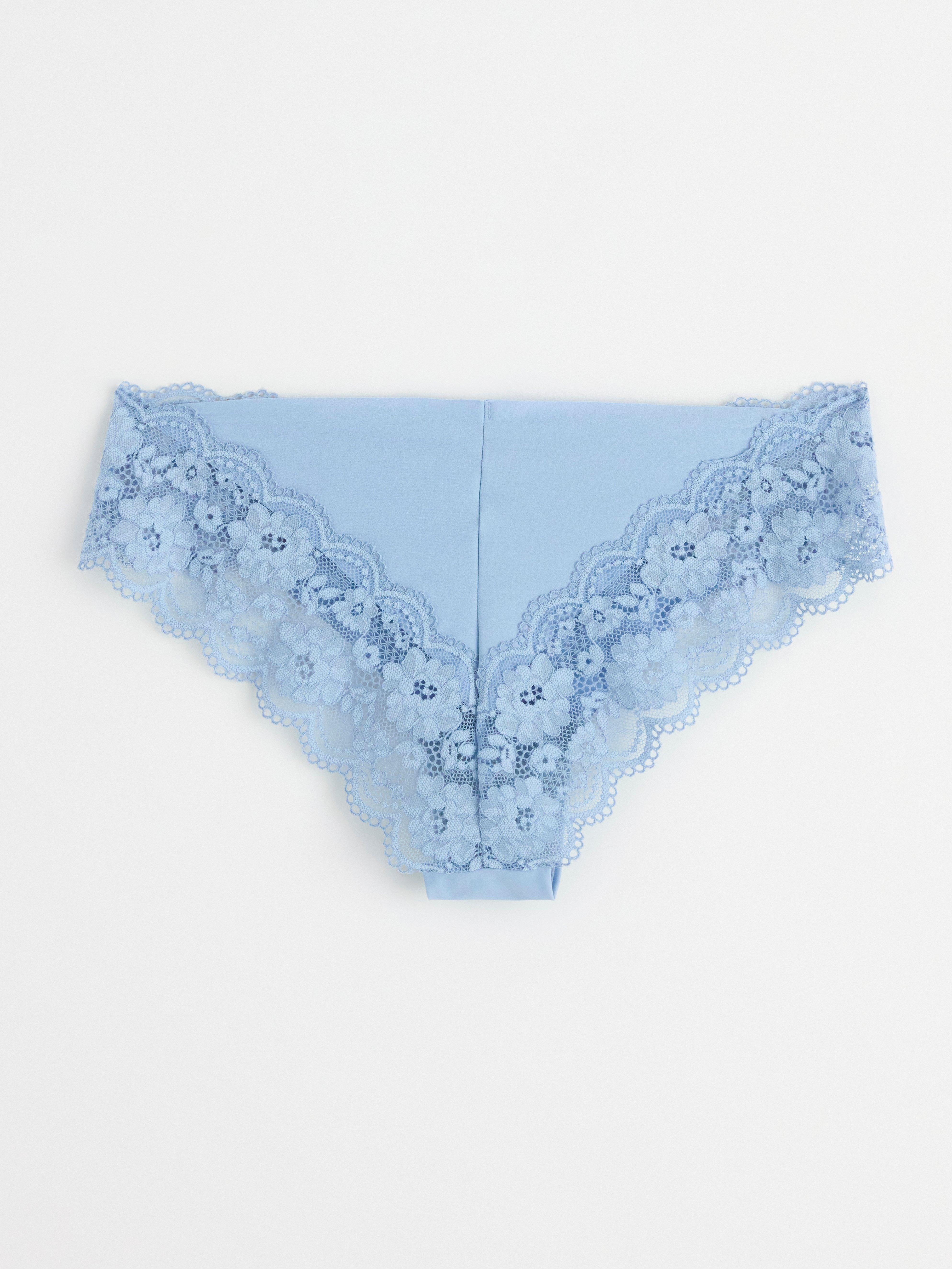 Brazilian regular briefs invisible Light Blue