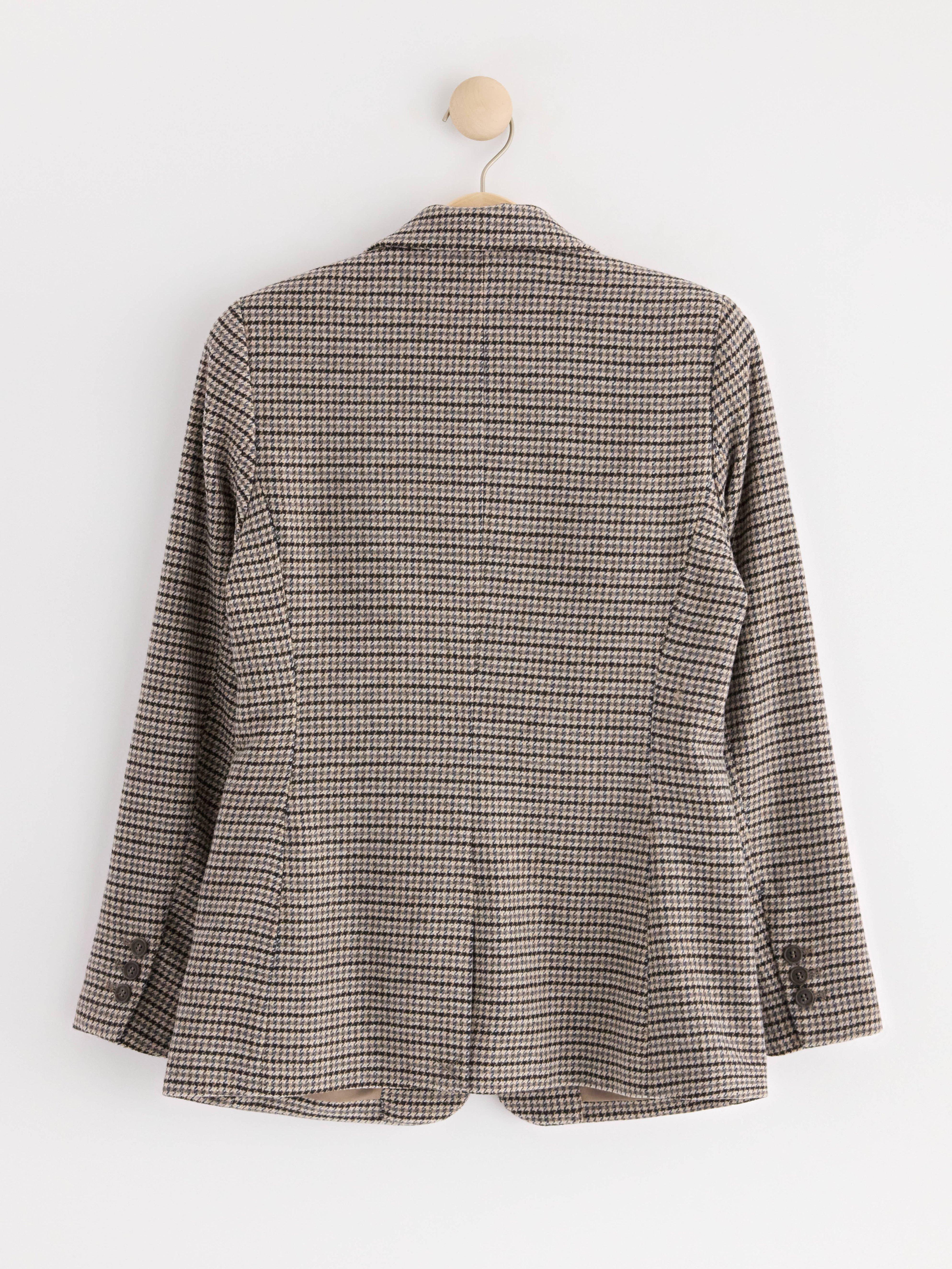 Blazer with houndstooth pattern Light Dusty Grey