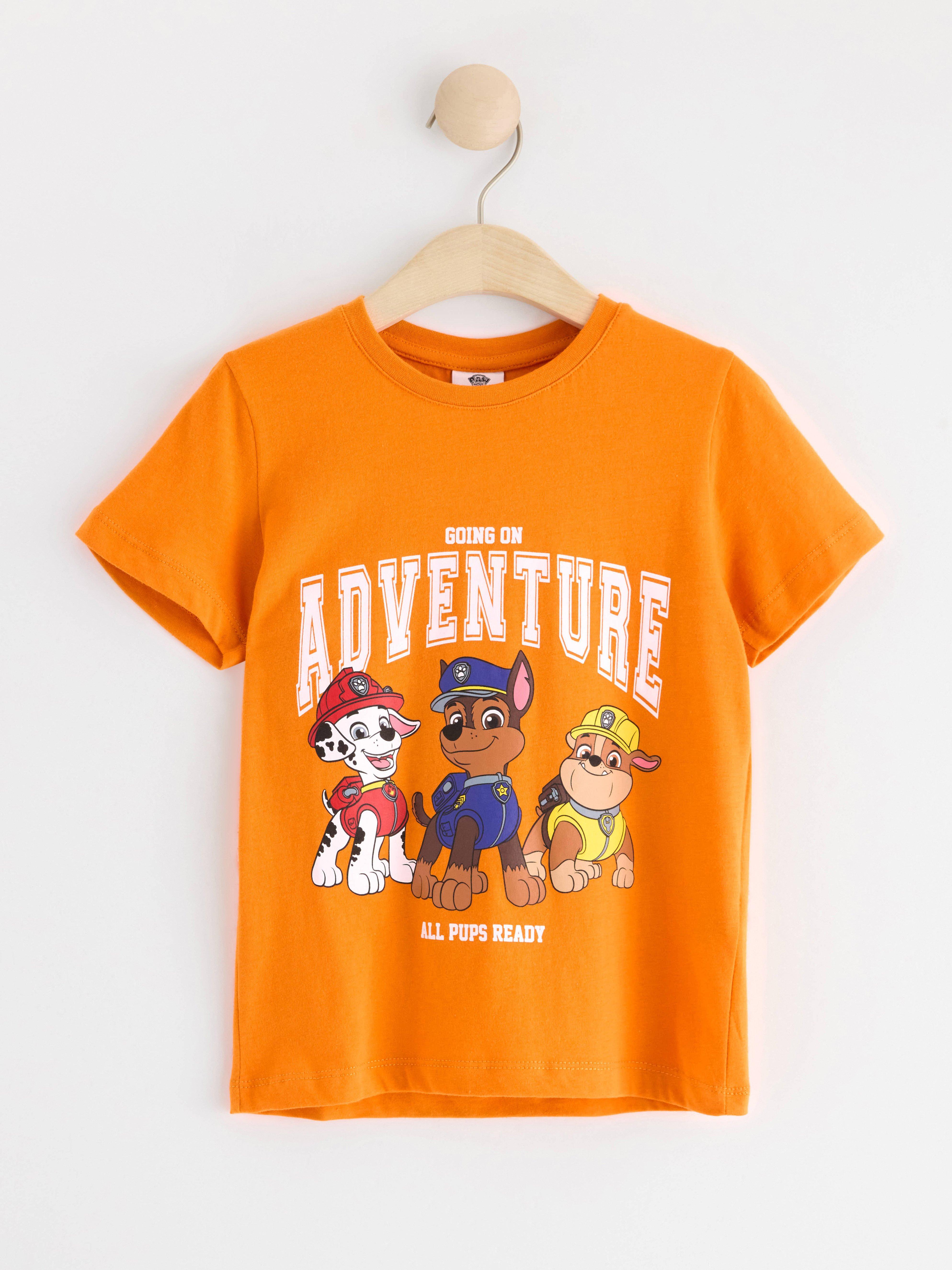 Short sleeve top with Paw Patrol Orange