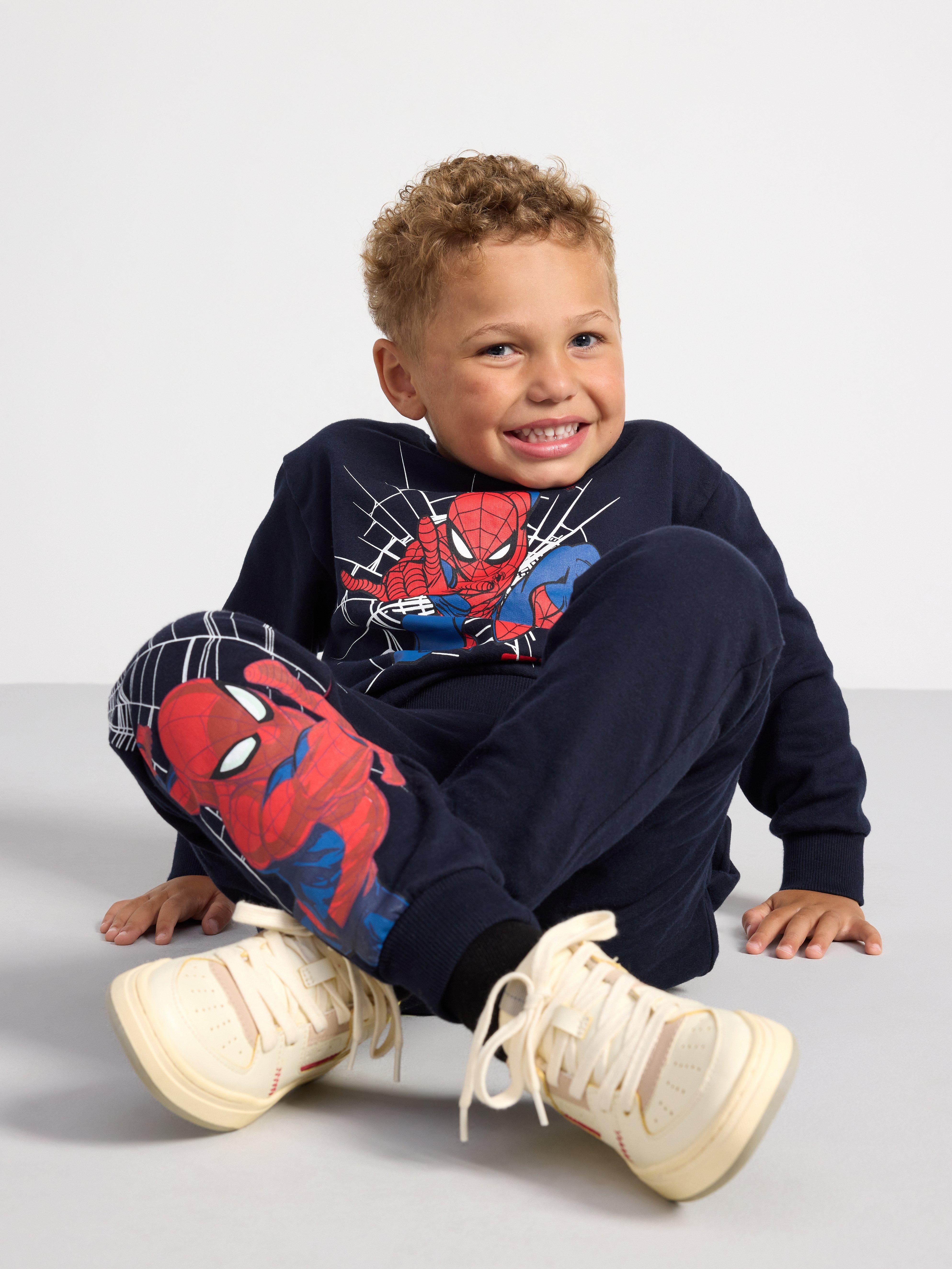Sweatshirt with Spiderman Dark Navy