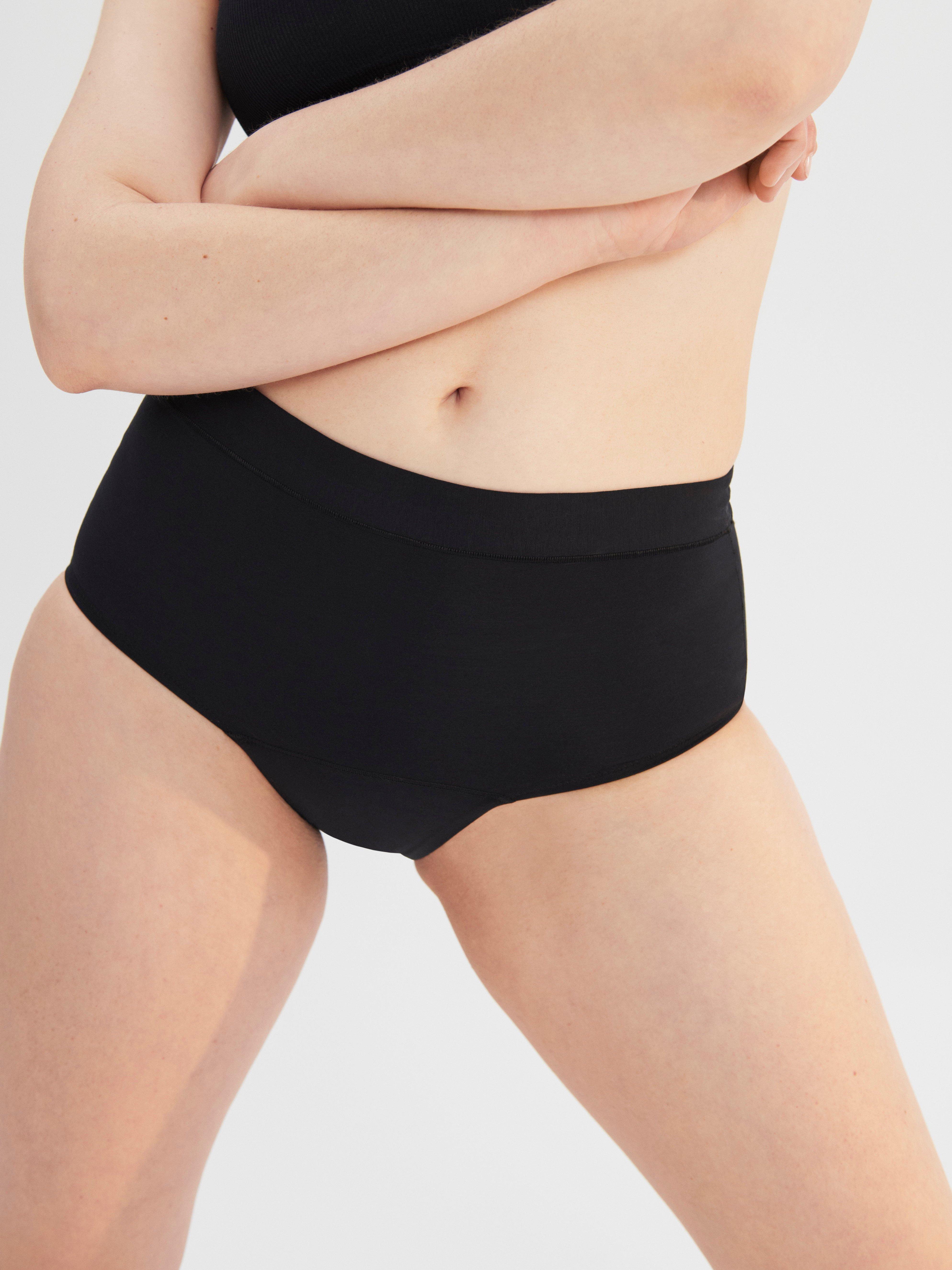 Engineered High Waist Period Proof – Period Panty Medium Absorbency Black