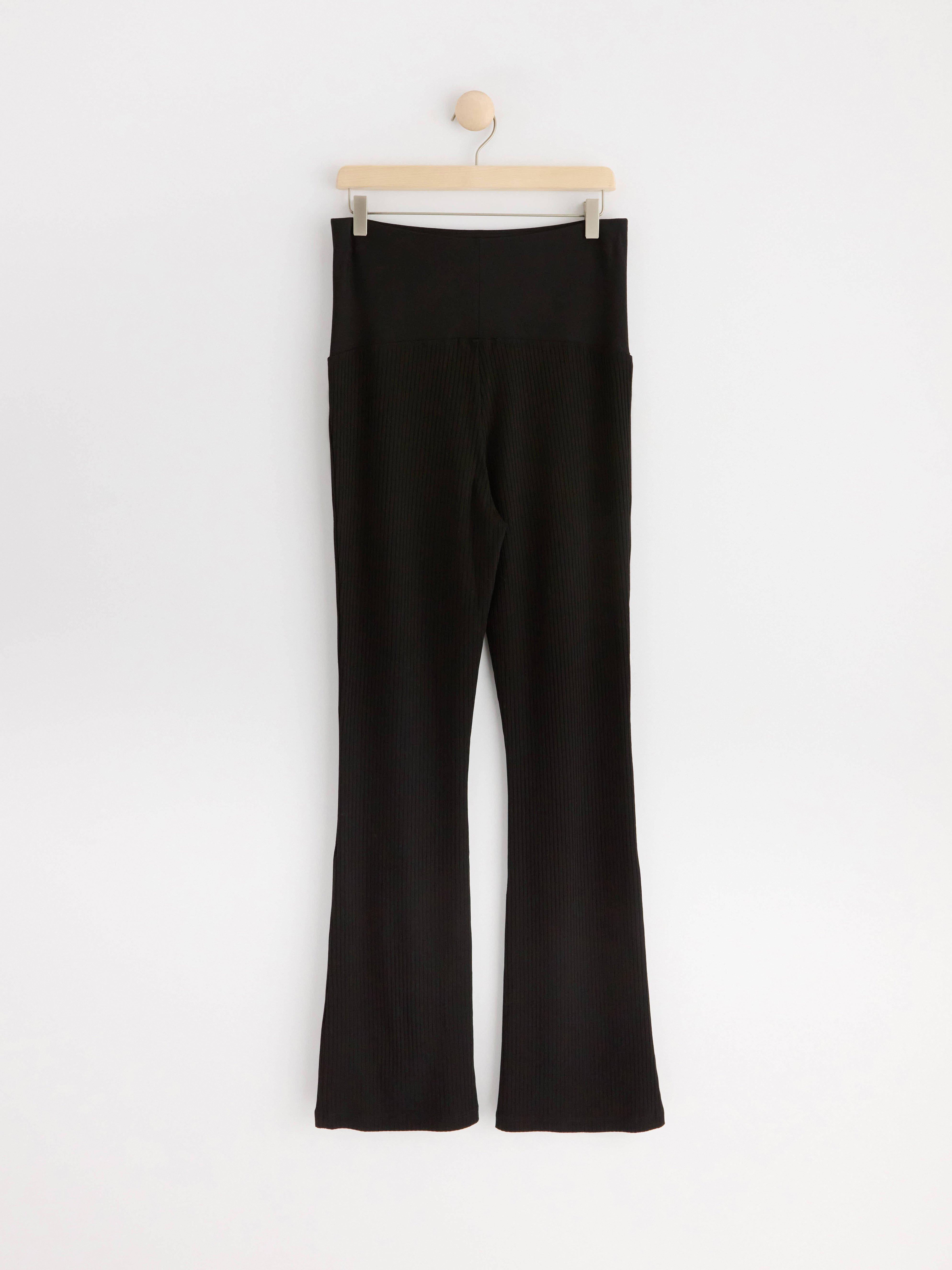 MOM ribbed leggings Black