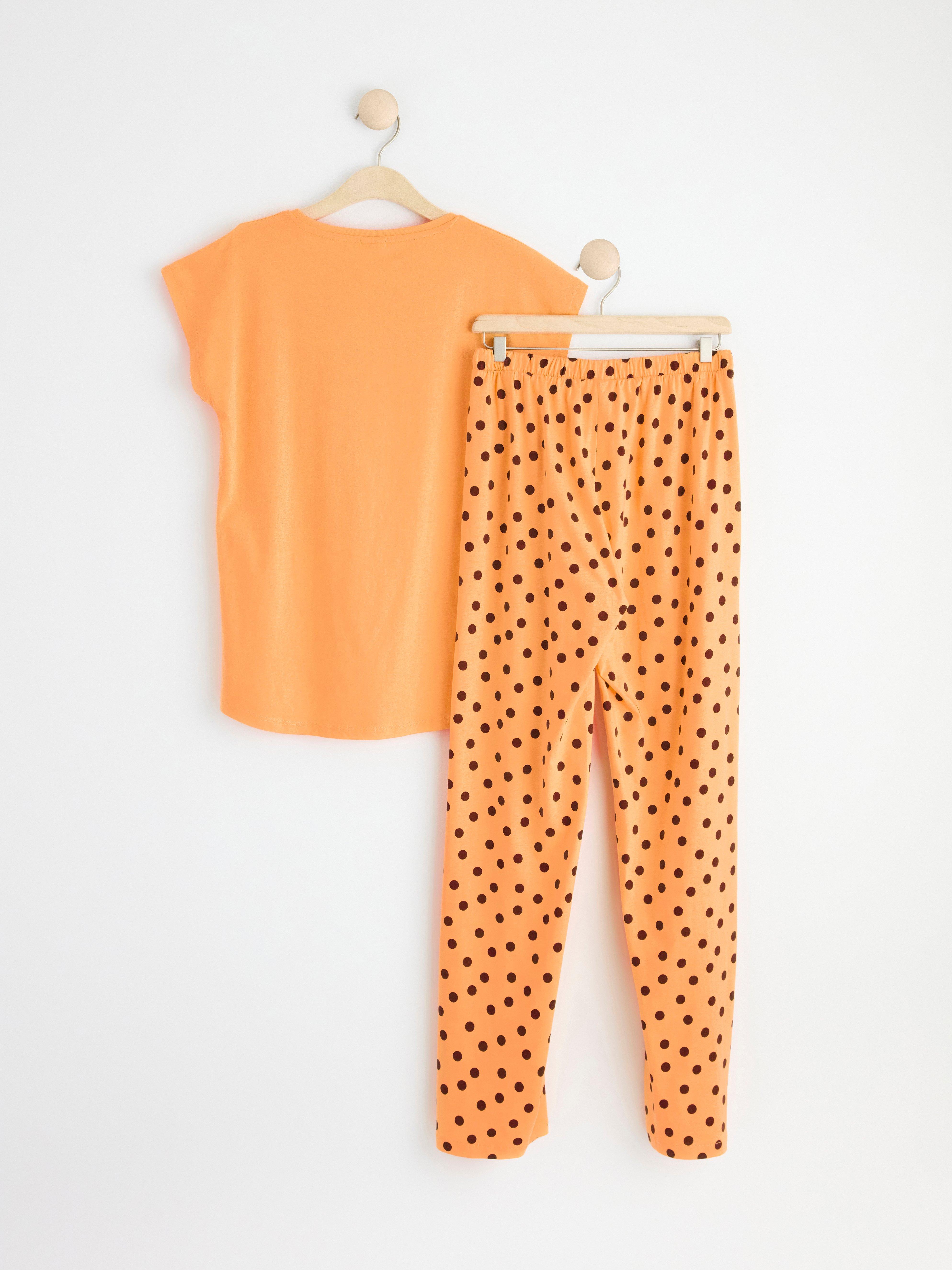 Pyjama set with t-shirt and trousers Light Dusty Orange
