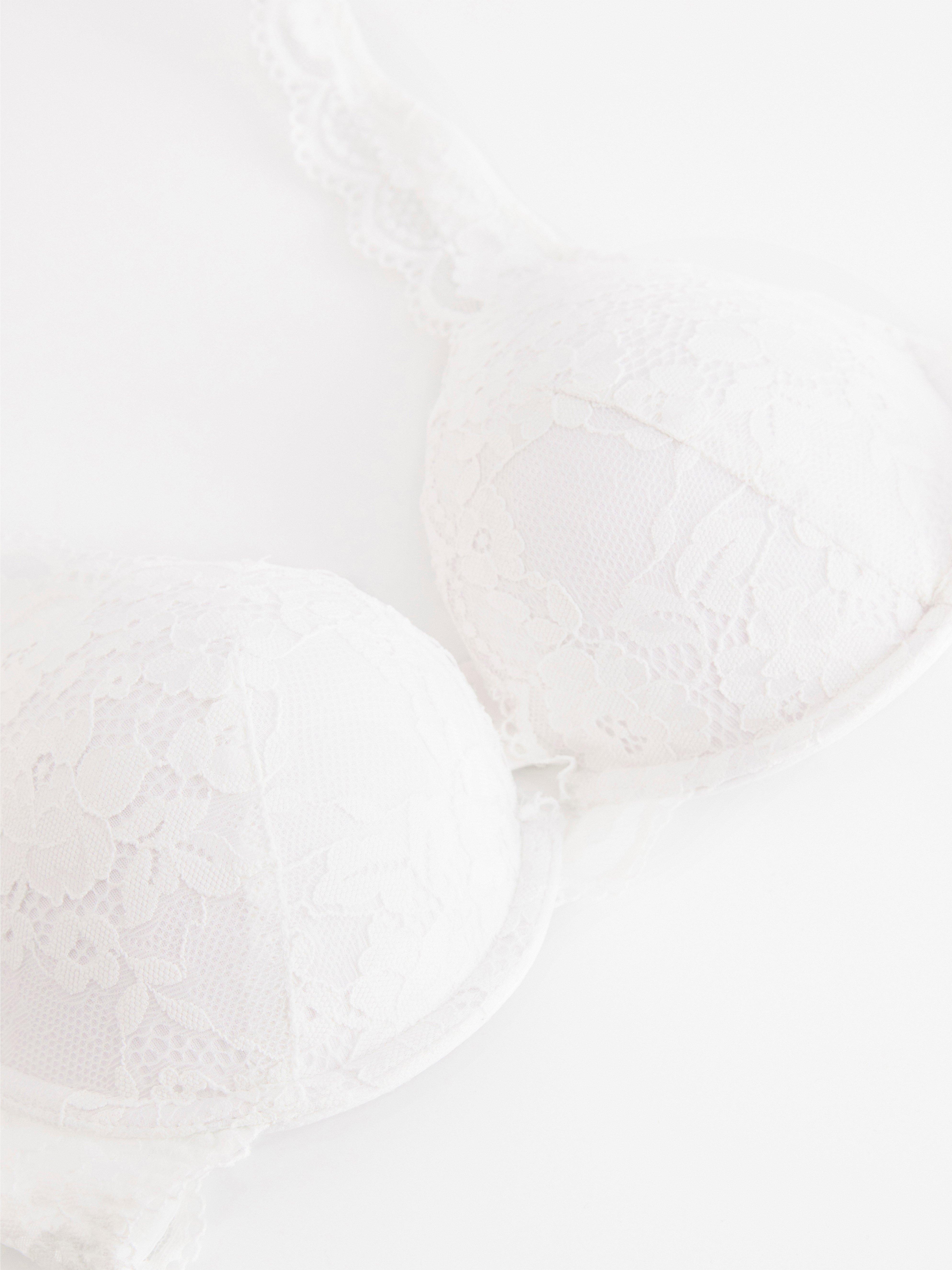 Malva push-up bra with lace White
