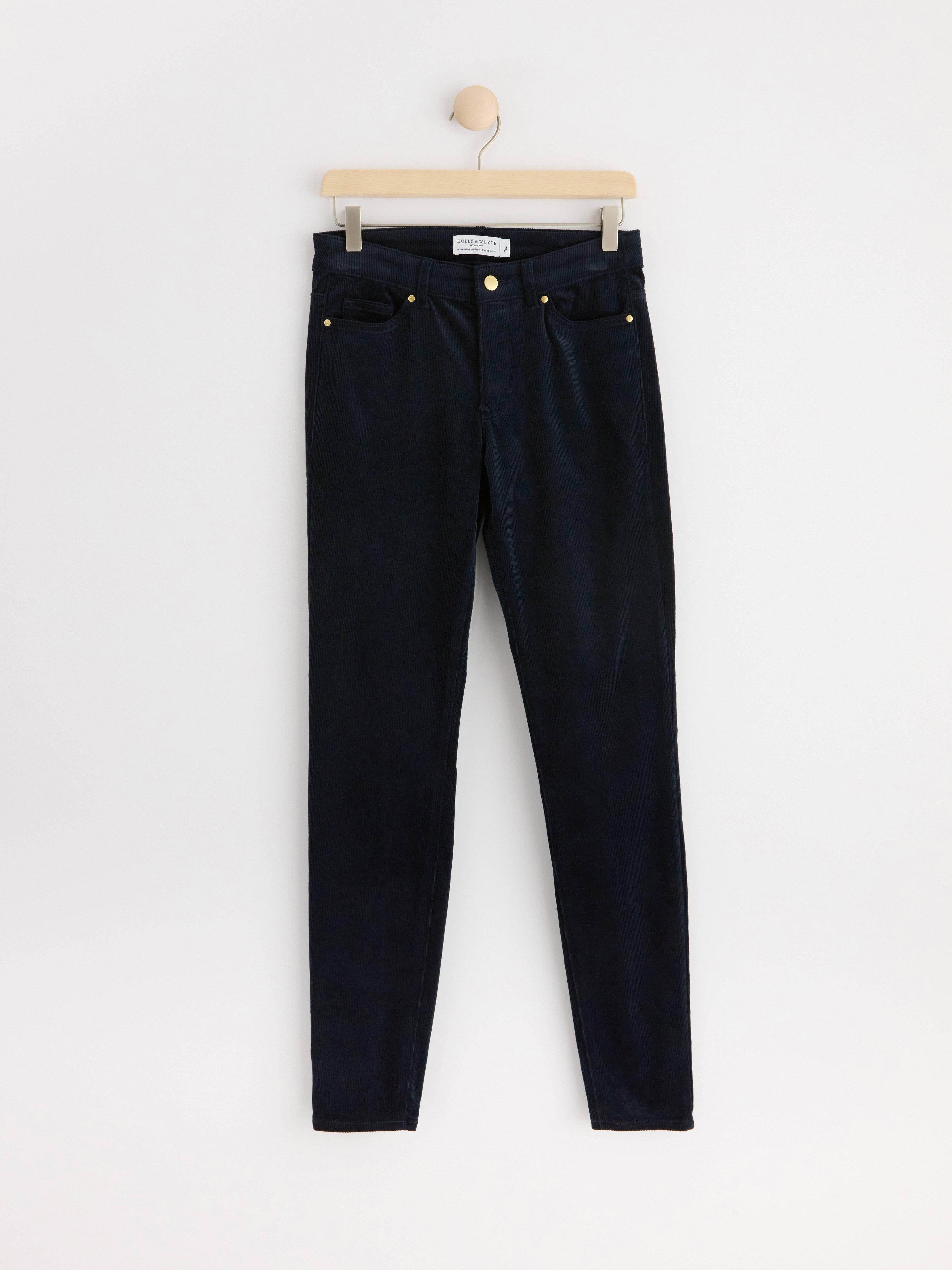 TOVA trousers in corduroy Dark Navy