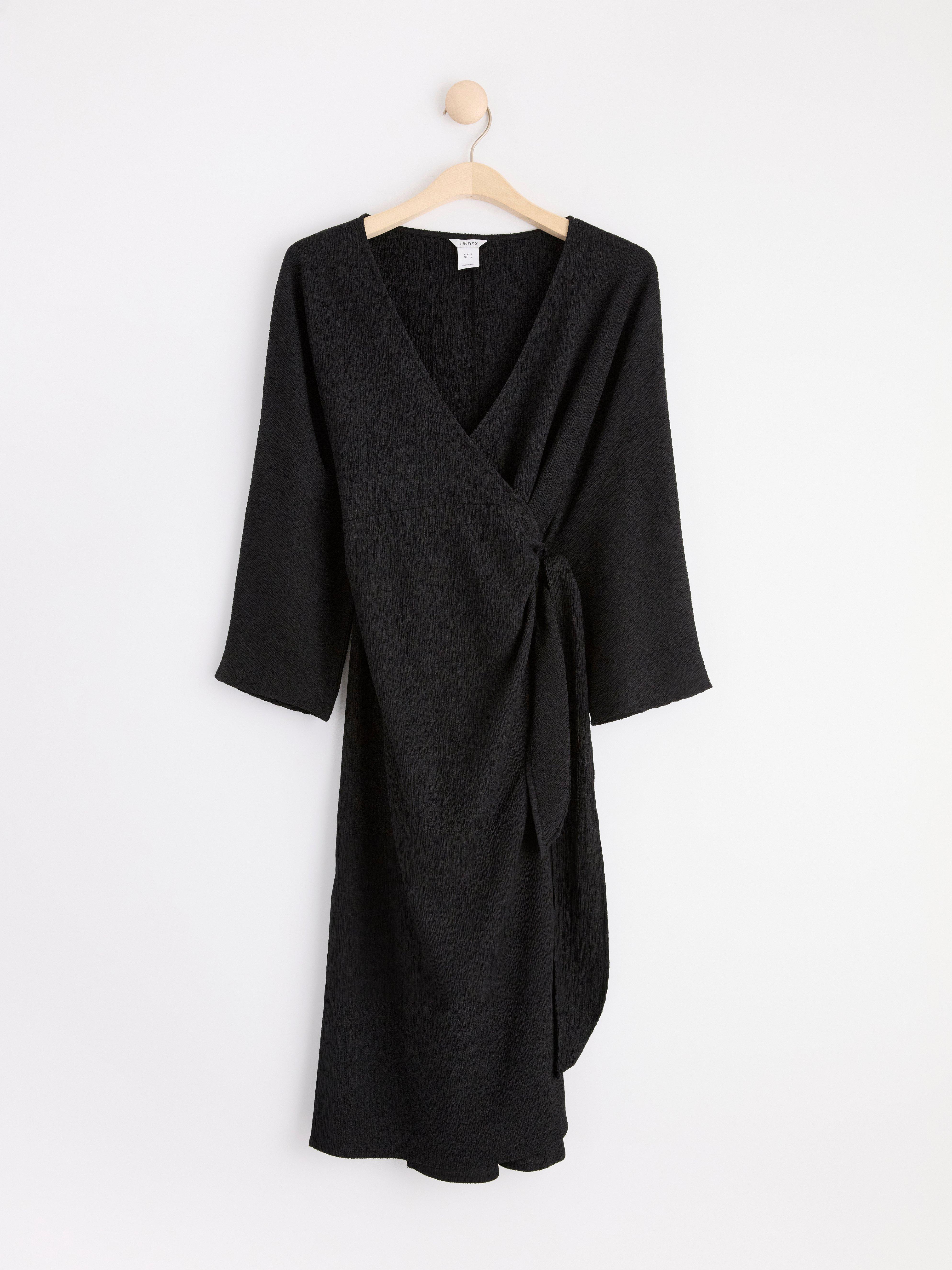 MOM Wrap dress Black