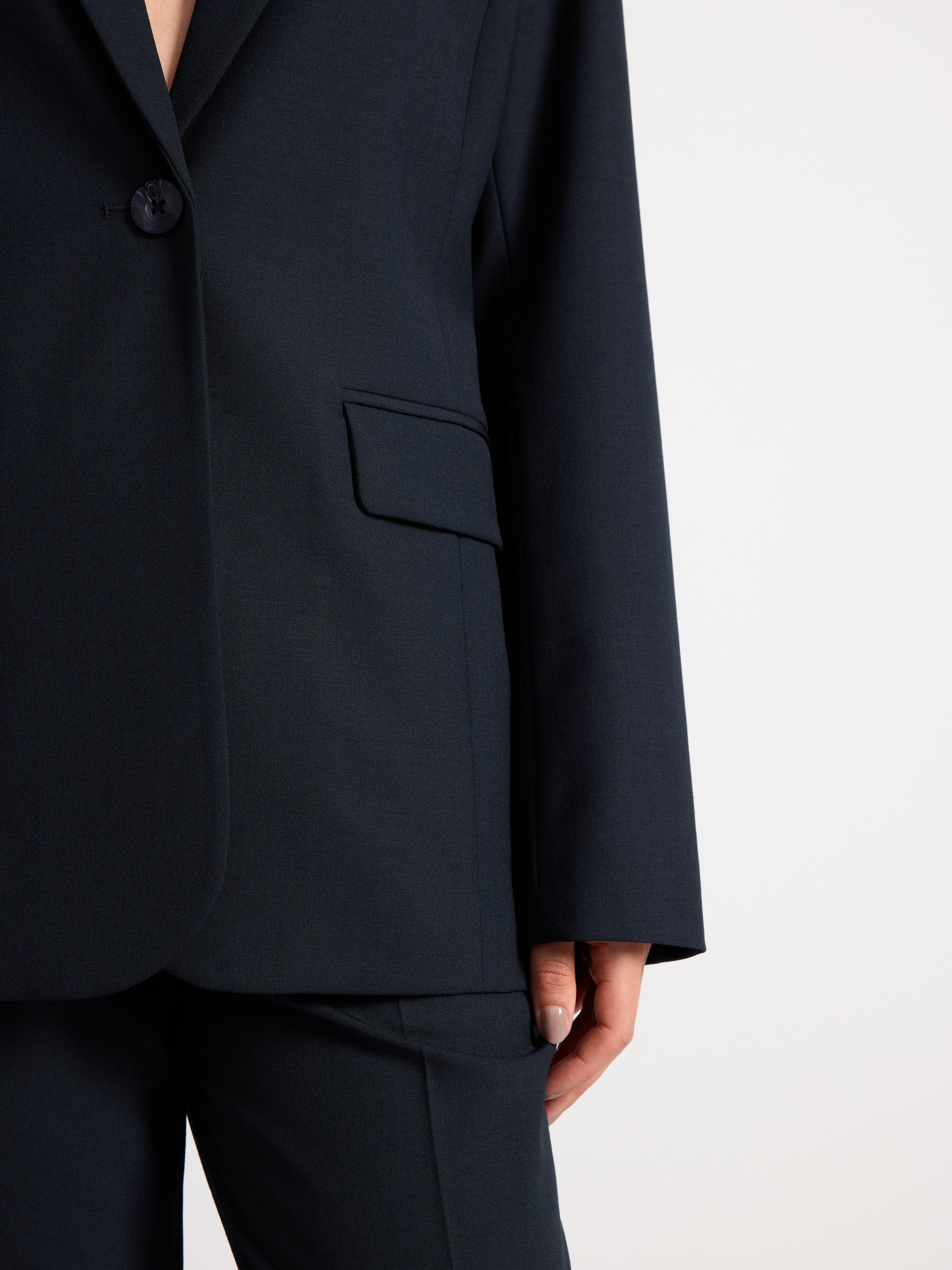 Single button blazer Off Black