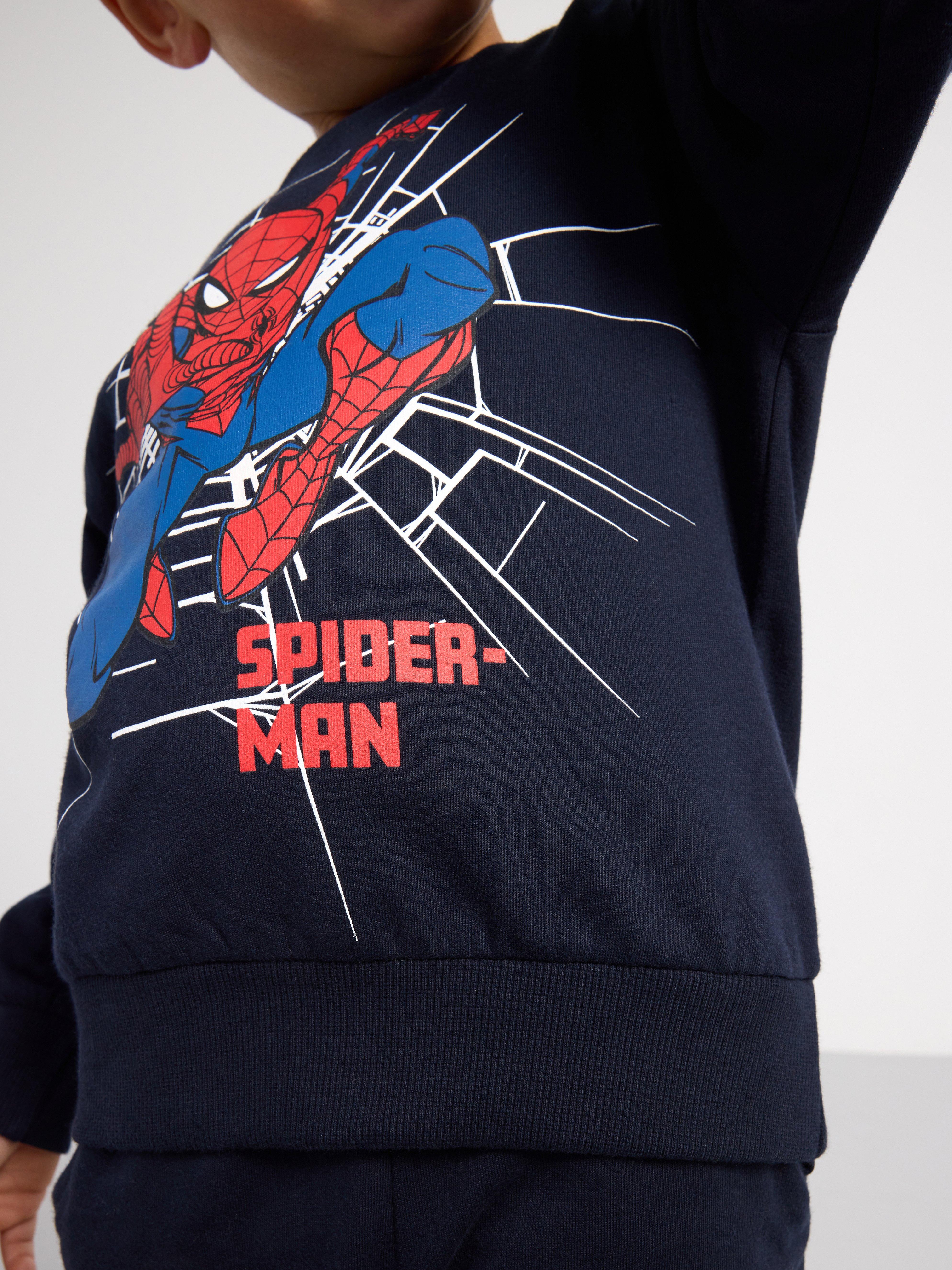 Sweatshirt with Spiderman Dark Navy