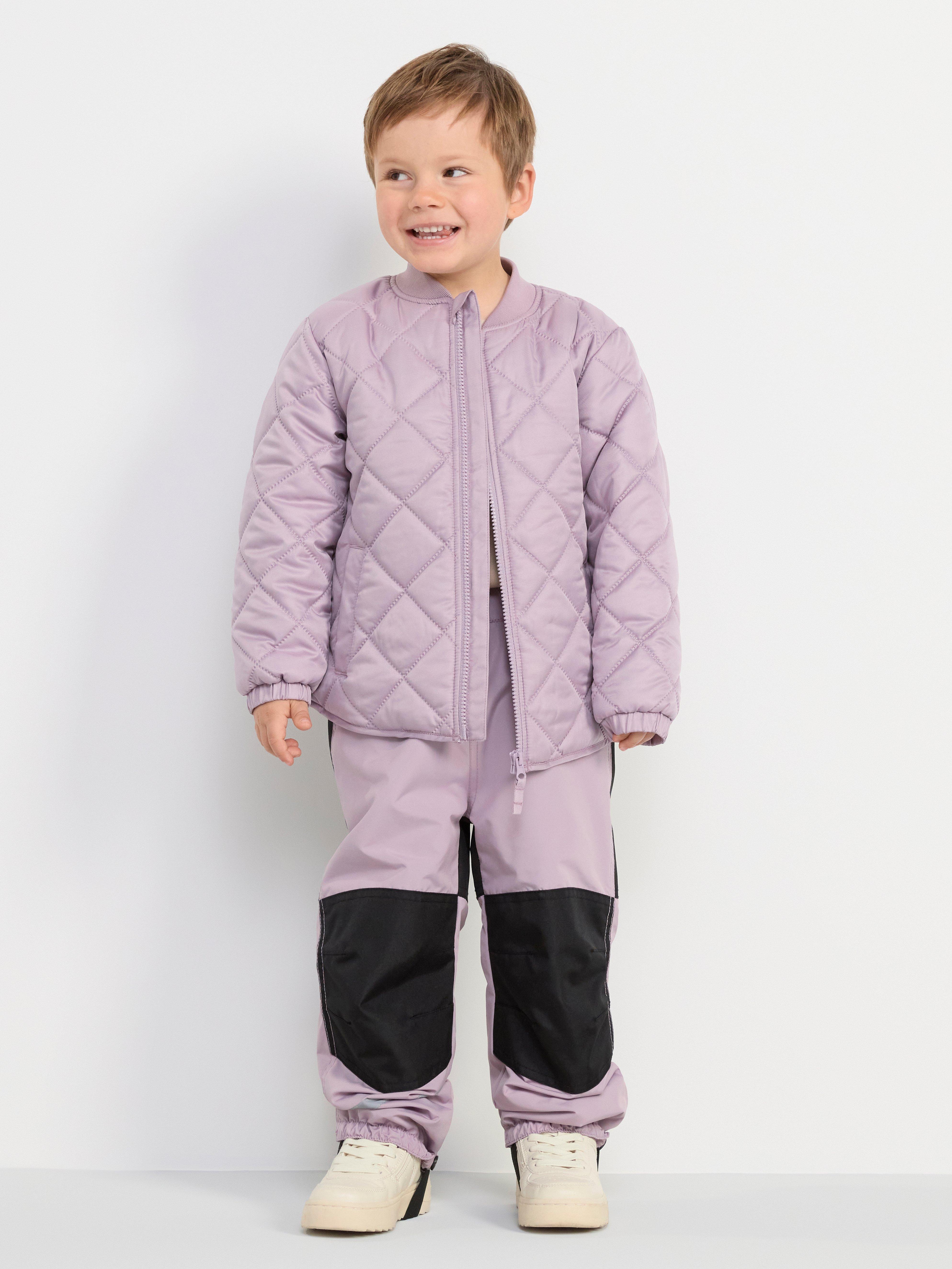 Water repellent quilted jacket Light Dusty Lilac