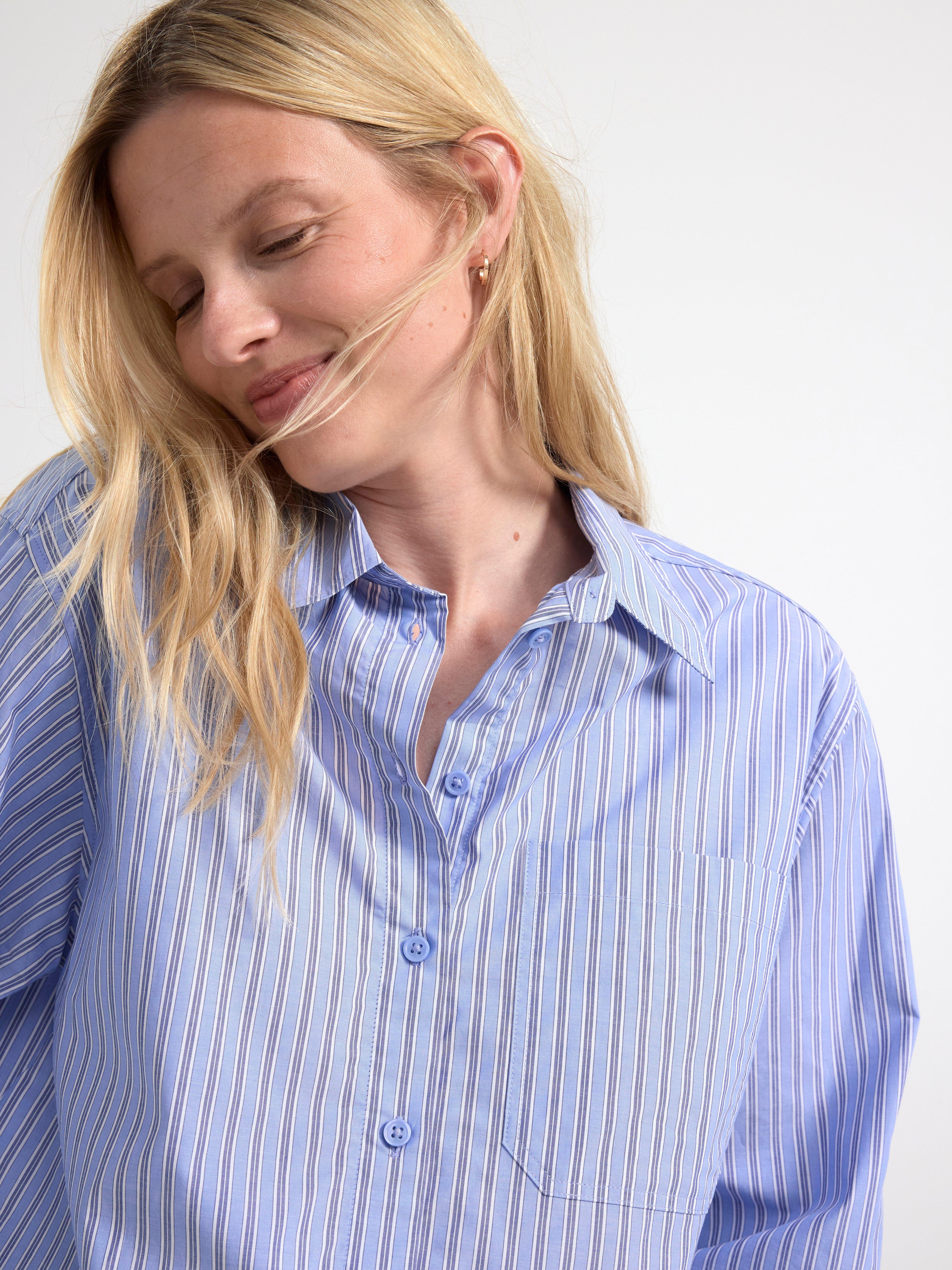 Long sleeve shirt blue