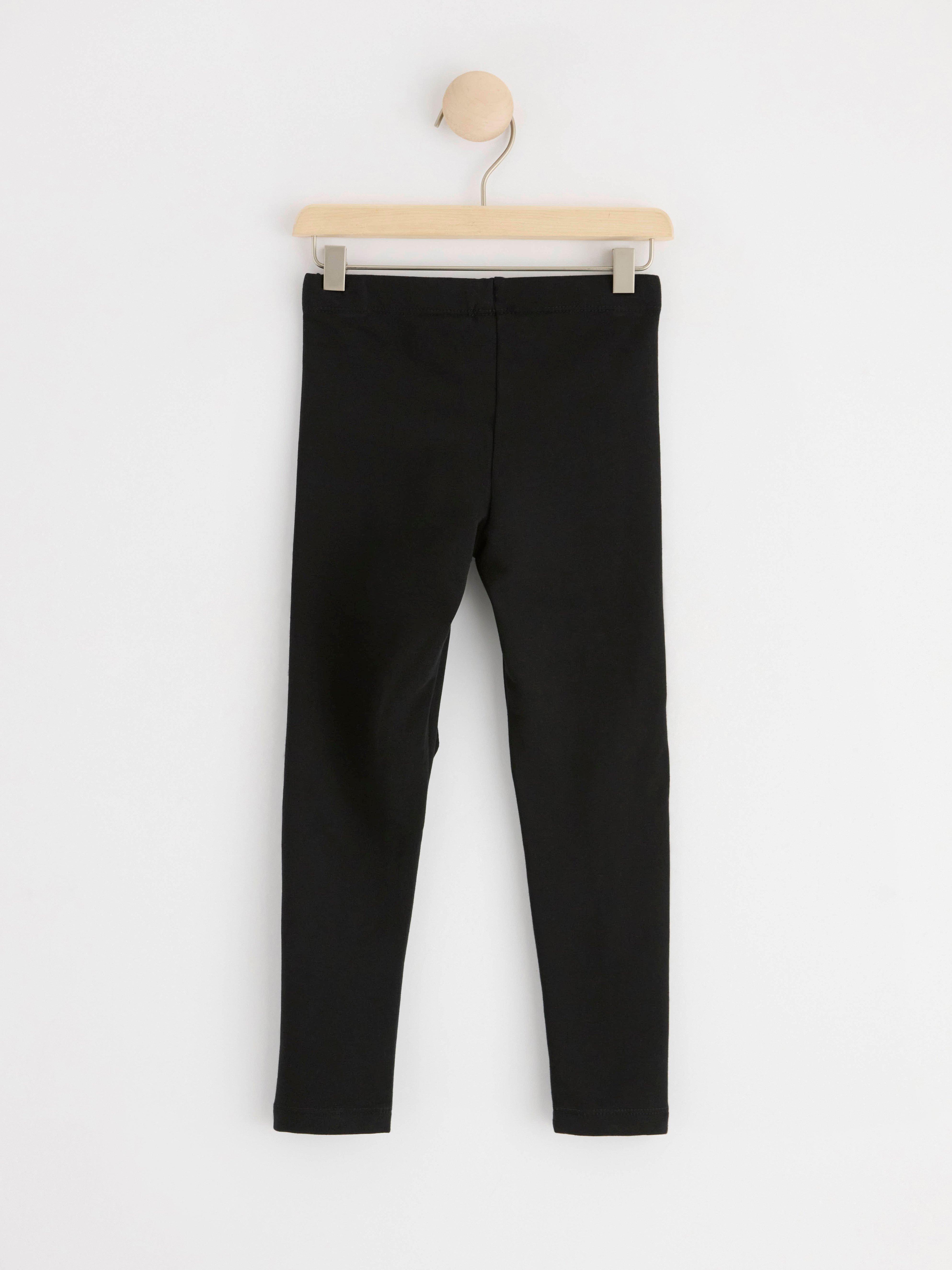 Leggings with unicorns Black