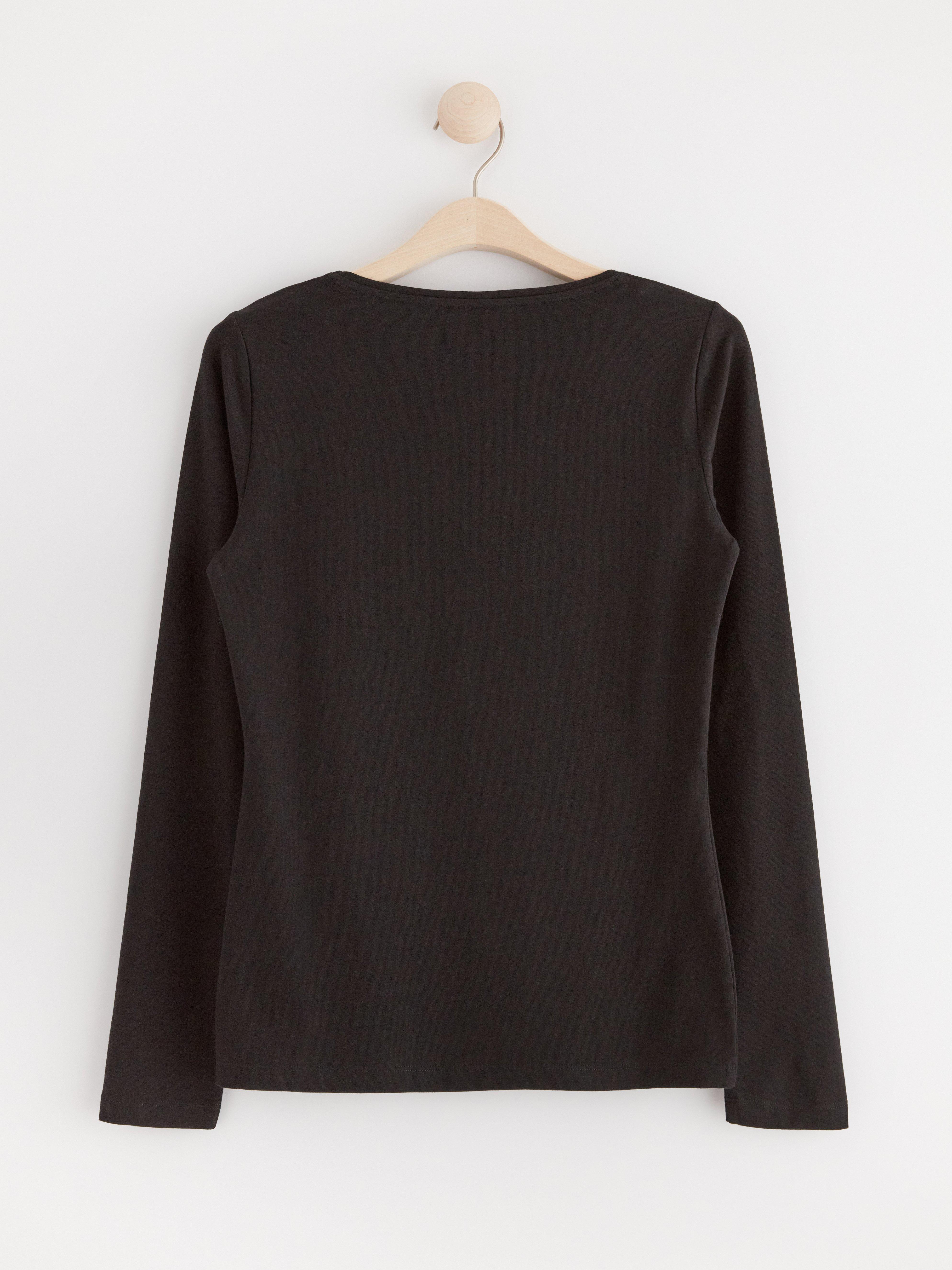 Long sleeve top Black