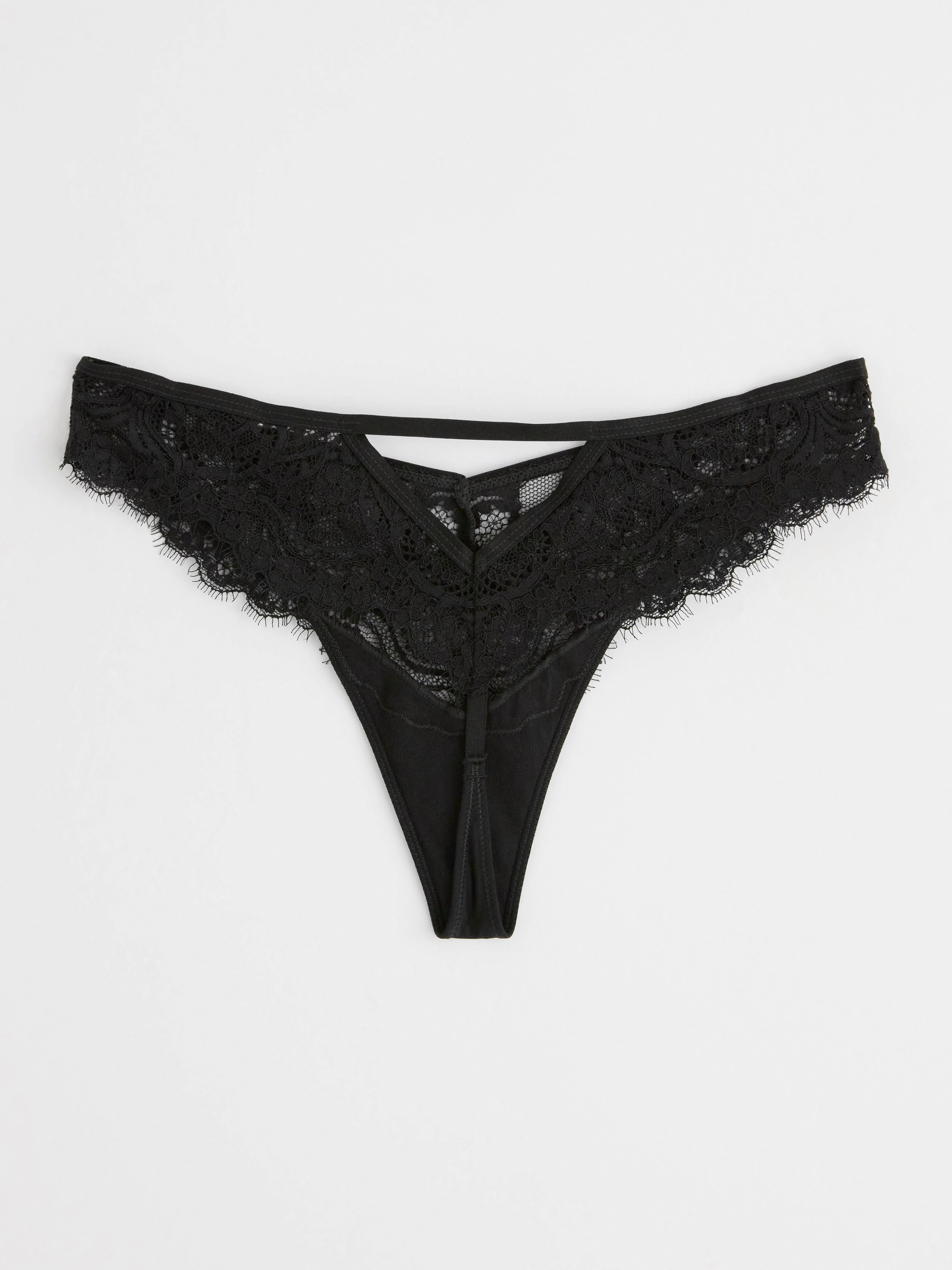 Thong high Black