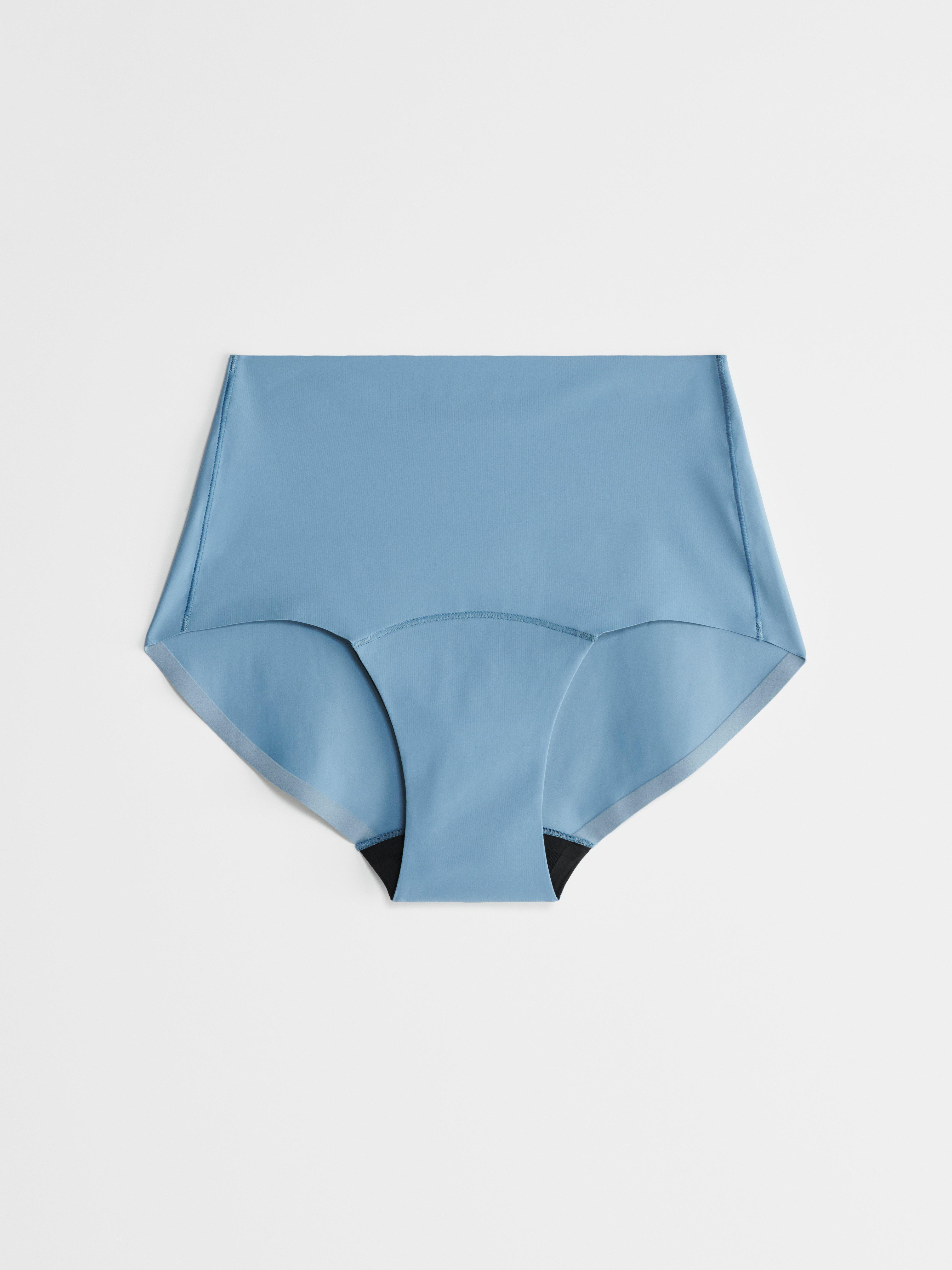 Engineered High Waist Period Proof – Period Panty Medium Absorbency Light Dusty Blue
