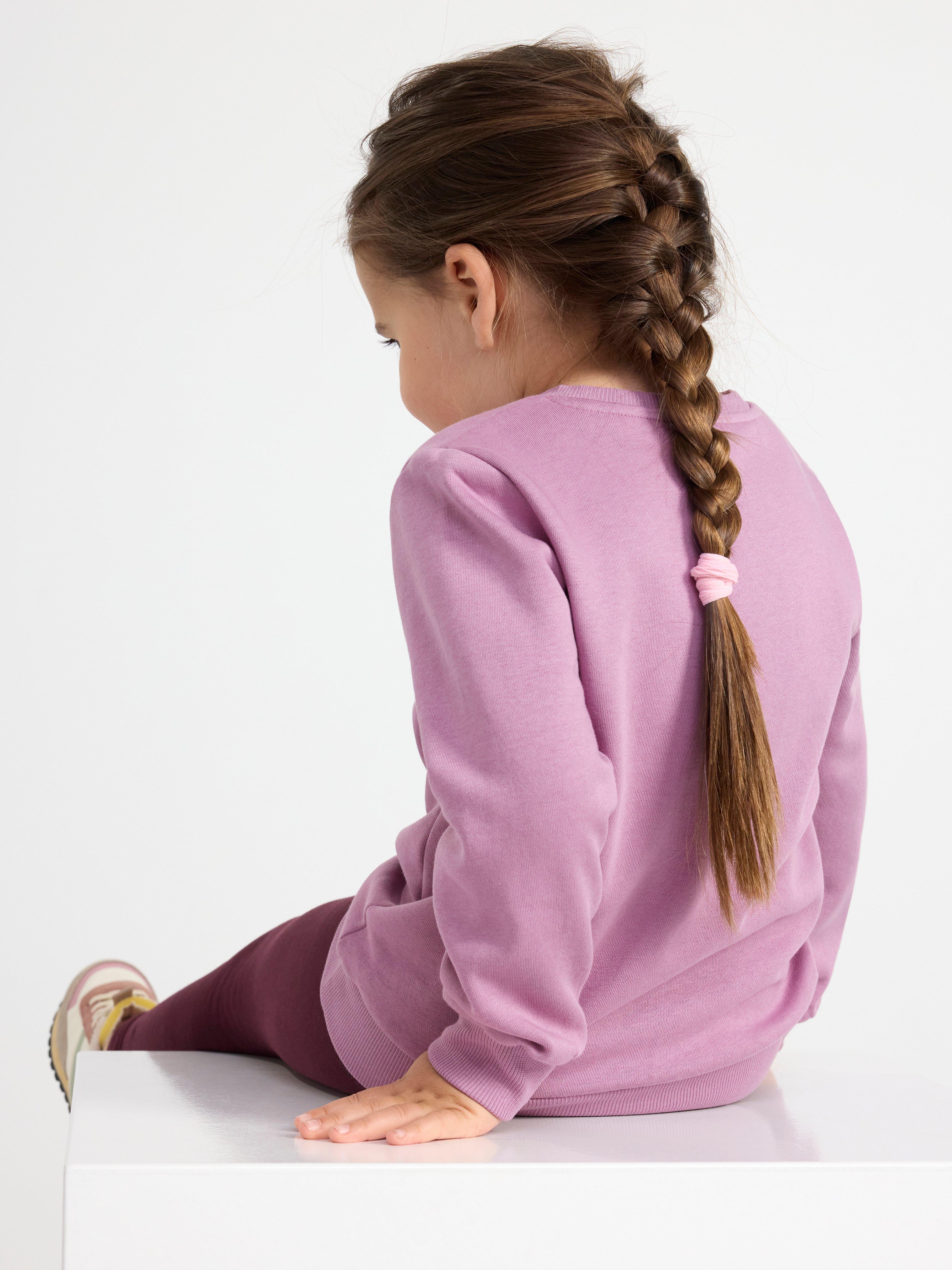 Sweatshirt with brushed inside Light Dusty Lilac