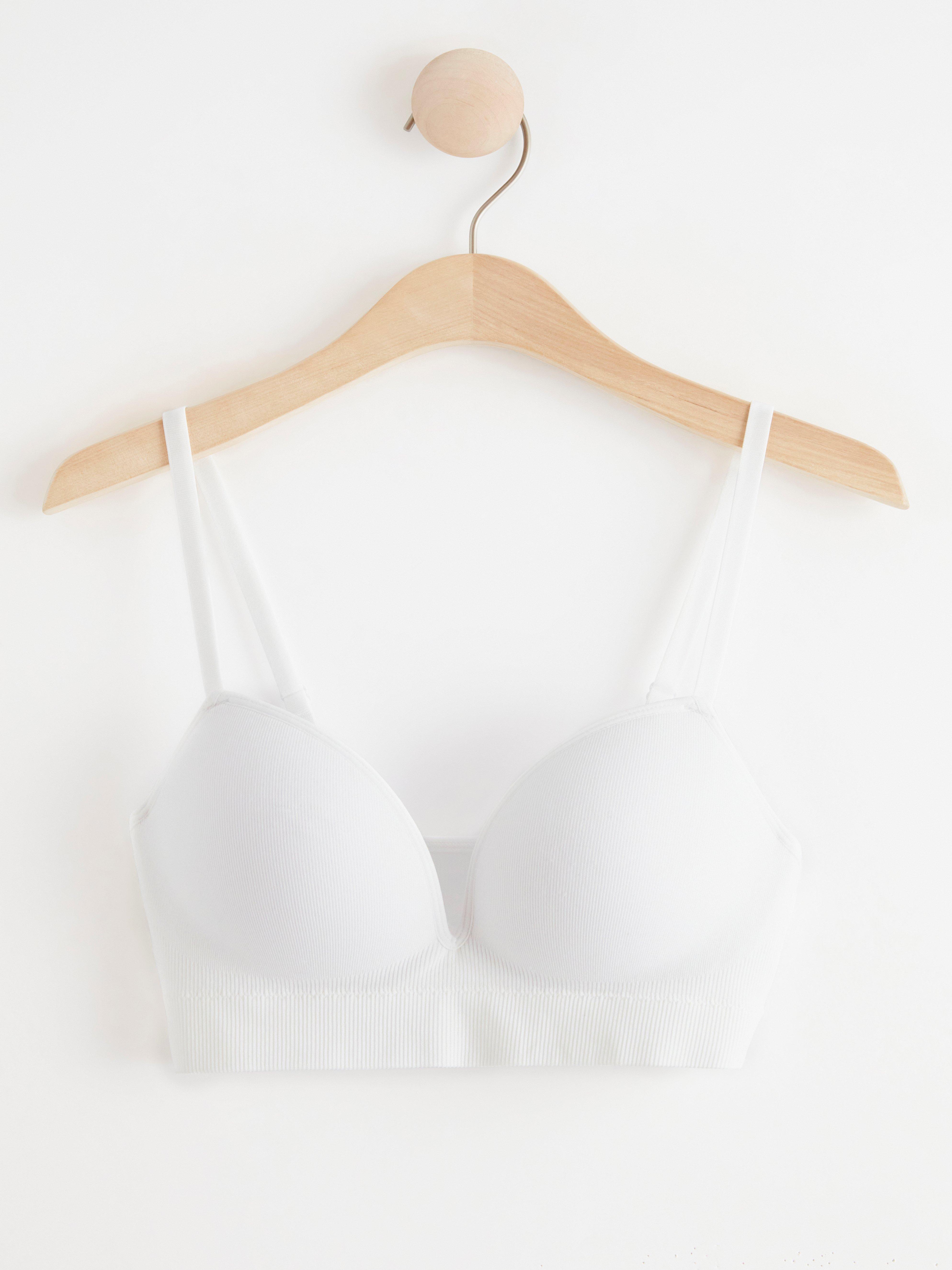 Seamless push-up bra White